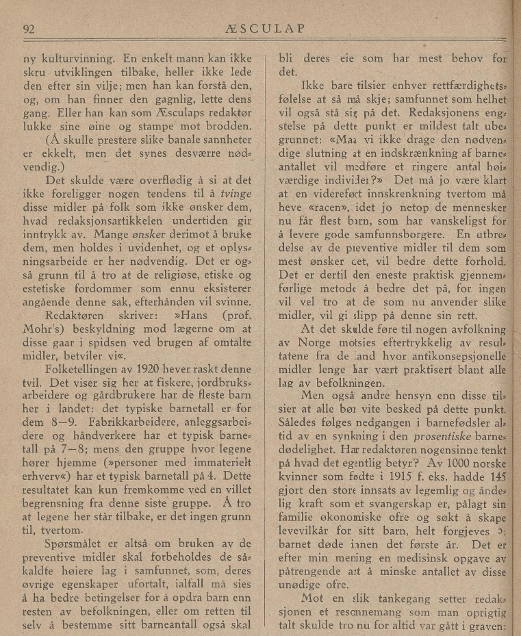 Historisk tilbakeblikk: De antikonsepsjonelle midler