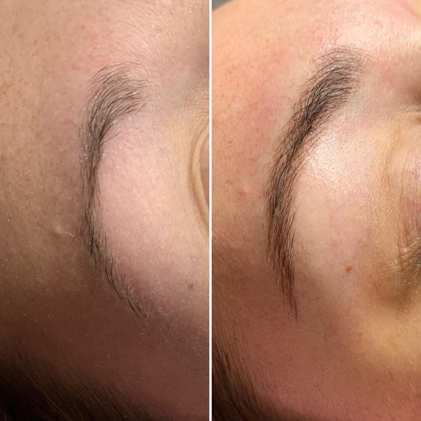 microblading 1st session before and after #microblading #lafayetteindiana #westlafayetteindiana #naturalmicroblading #fluffybrowclub #honeyskinsocial #womenownedbusiness  #pmuartist #licensedesthetician