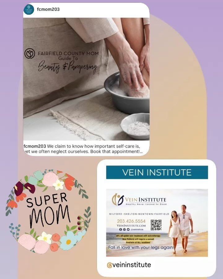 Happy Mother&rsquo;s Day &amp; Special Offer from The Vein Institute!🌸🌷💐

✨ We&rsquo;re thrilled to have partnered with @fcmom203 Fairfield County Mom&rsquo;s Beauty and Pampering Guide!

✨ This weekend, we want to celebrate all the amazing moms o