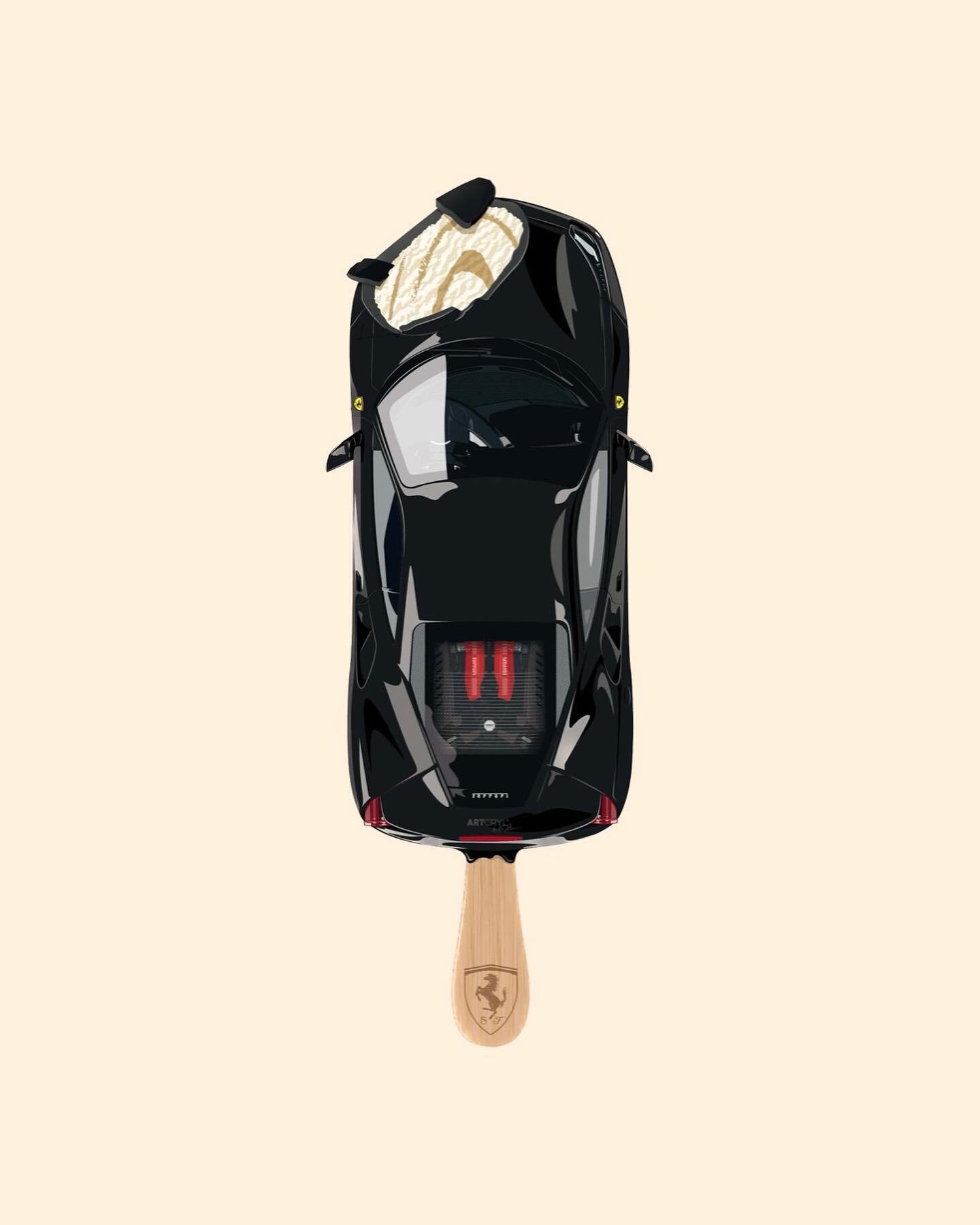 Finally new in the gallery 🖤
,Icedream&rsquo; is now available in black and as a Artcryl-mini!
www.artcryl.com 
&bull;
&bull;
&bull;
 #popart #instaart #newpopart #artofinstagram #artoftheday #artistsoninstagram #icecream #car #instagood #cars #spor