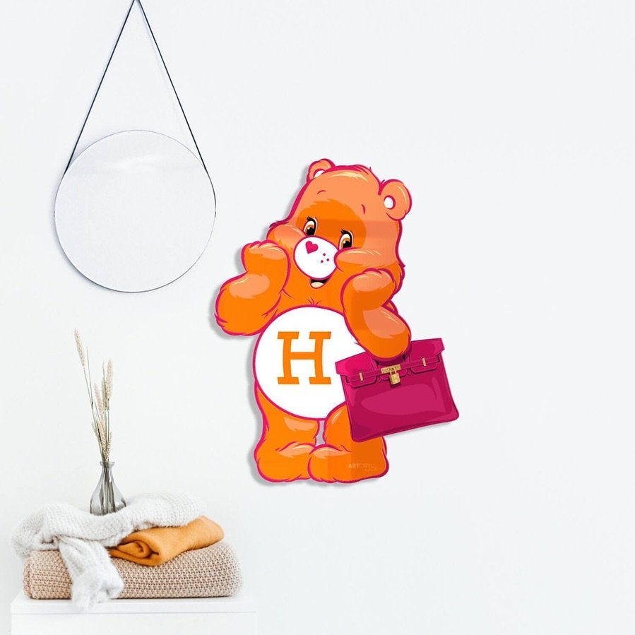 Newww 🧡 Birkin Bear 🧡
Unique pop art, print on acrylic, shape milled 
www.artcryl.com 
&bull;
&bull;
&bull;
 #popart #instaart #newpopart #artofinstagram #artoftheday #artistsoninstagram #carebears #birkin #hermesbirkin #herm&egrave;s #hermes #care