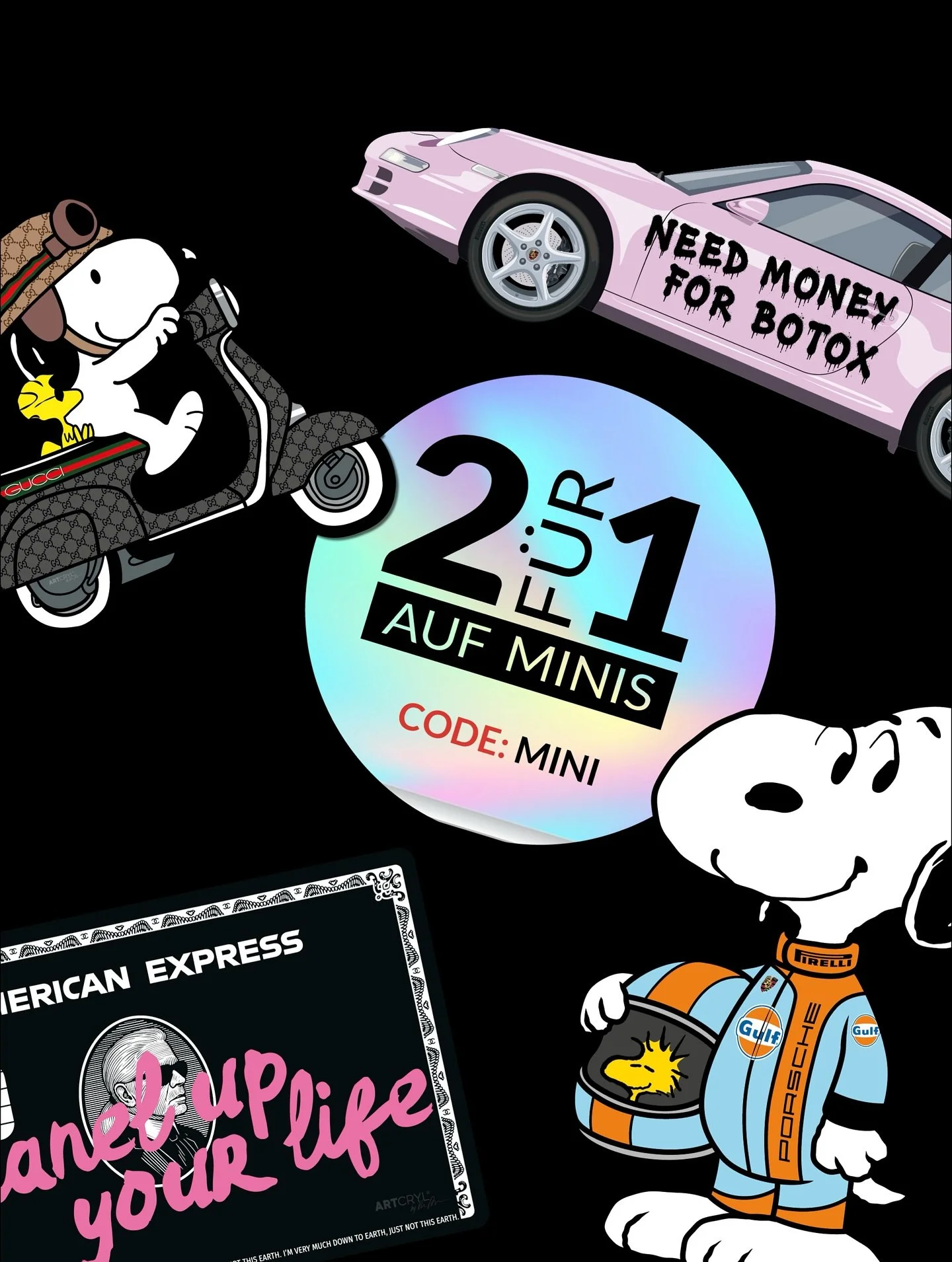 BLACK DEAL WEEKZ is here!
30% OFF EVERYTHING | 2 for 1 ON MINIS 
CODE: DEAL | CODE: MINI 
www.artcryl.com