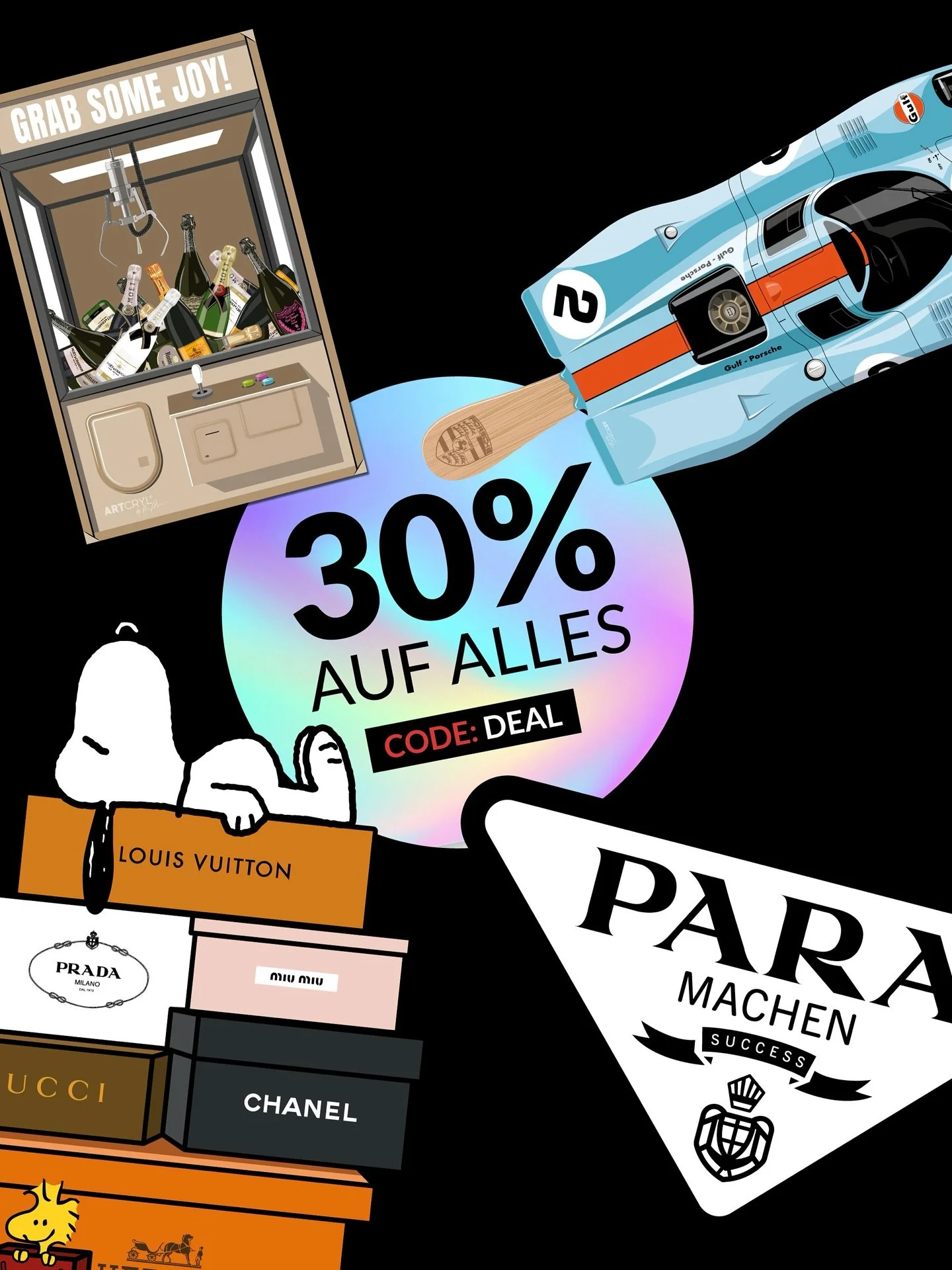 BLACK DEAL WEEKZ is here!
30% OFF EVERYTHING | 2 for 1 ON MINIS 
CODE: DEAL | CODE: MINI 
www.artcryl.com