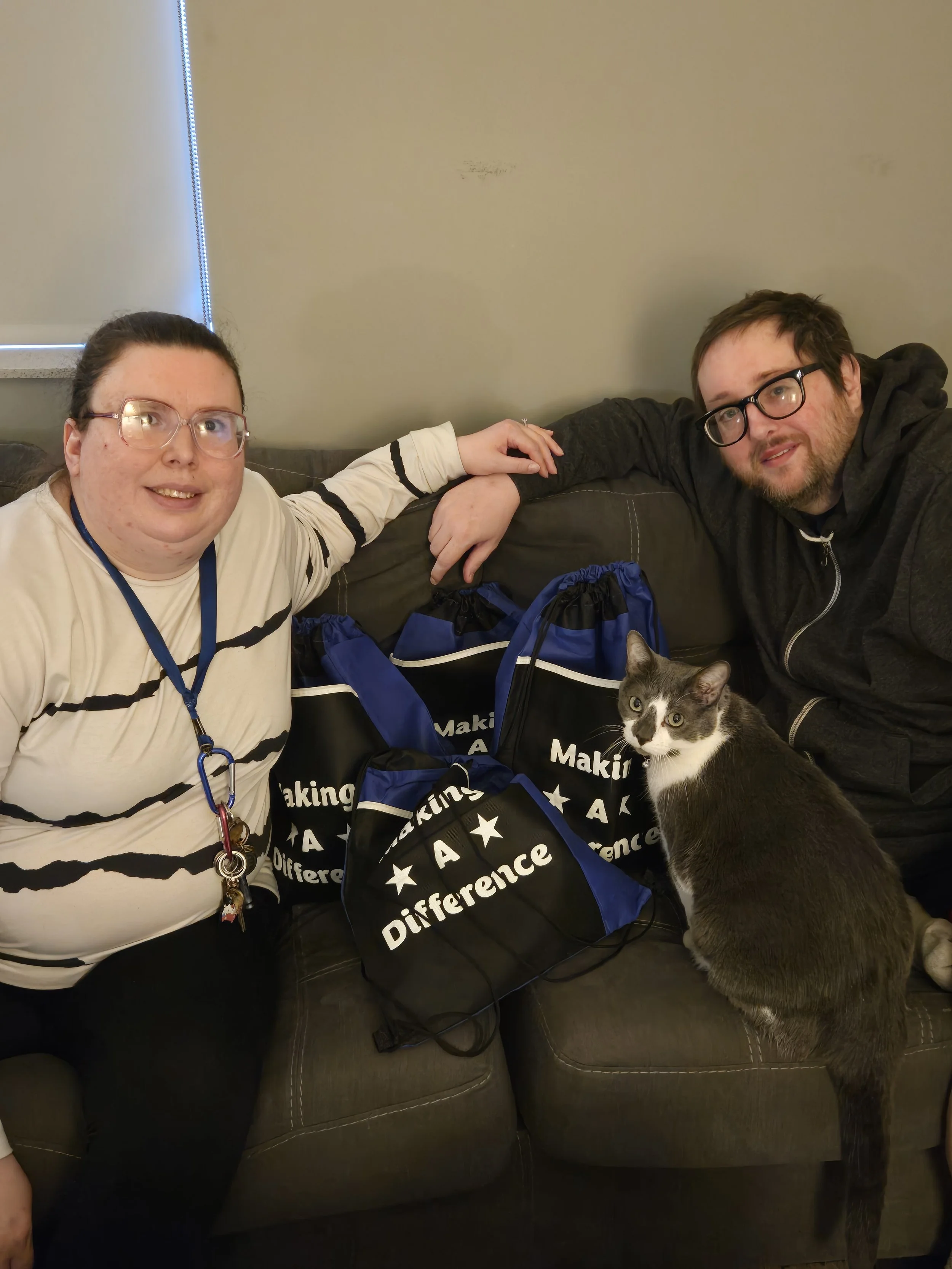 -2025- Care Packages given at Eden Supportive Living. Parents who care enough to care for themselves, ensure a wonderful life for the children.