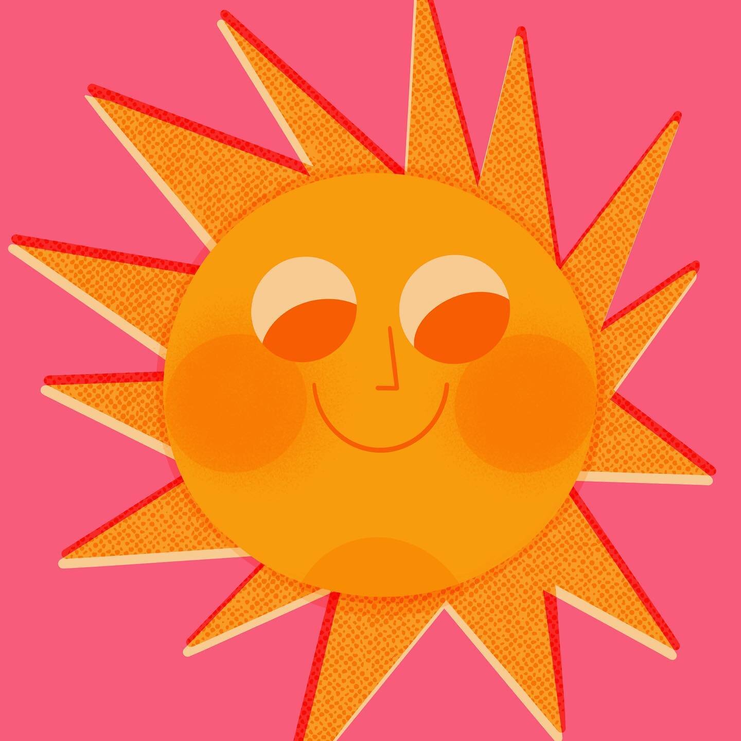 Good day, sunshine! 
And The Beatles references continue.... 
Jack is loving having them on nearly constant rotation. 💖🌞

#procreate #illustratorsoninstagram #gooddaysunshine #bardotbrush #retrosupply