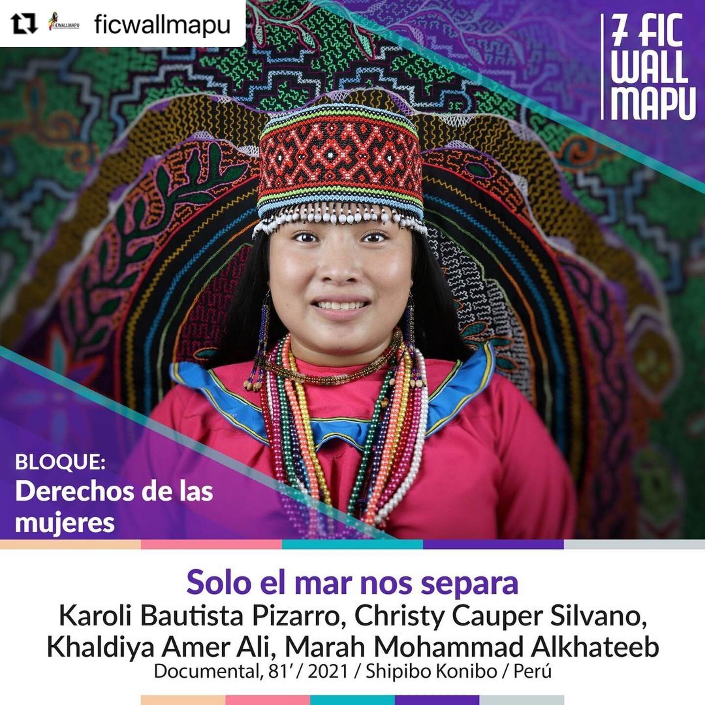 &iexcl;&iexcl;Ma&ntilde;ana empieza @ficwallmapu !! Estamos muy orgullosas de formar parte del 7mo Festival Internacional de Cine y las Artes Ind&iacute;genas y Afrodescendientes en Wallmapu, del 15-19 de marzo en territorio mapuche, Chile ✨ 

#Repos