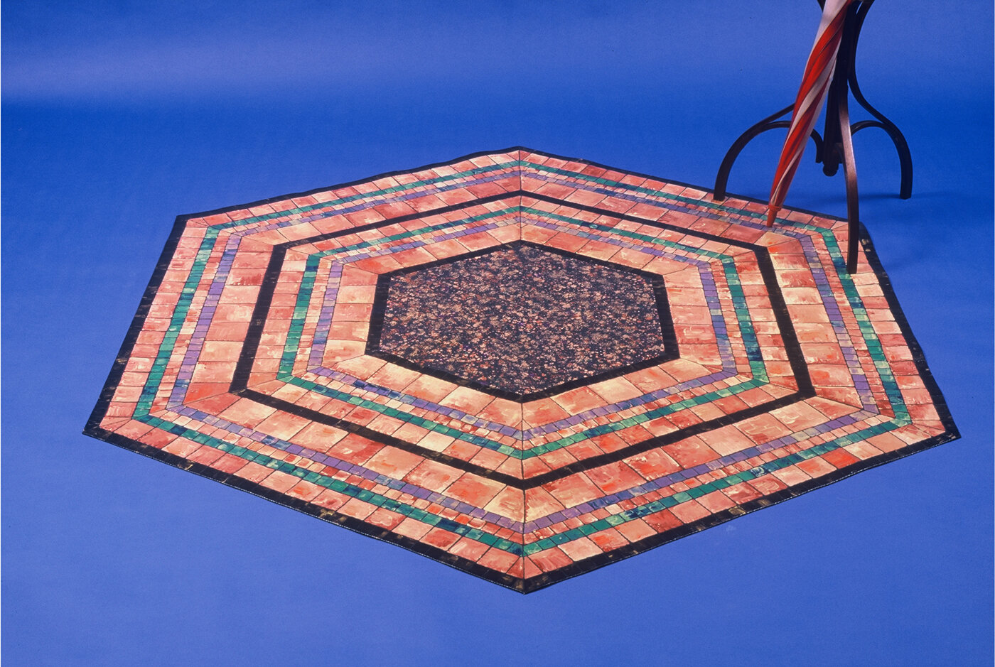   Hex Mosaic  60” diameter  $1,500 