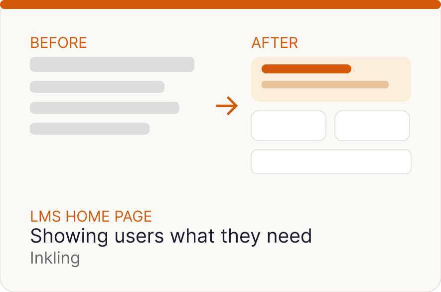 LMS Home Page redesign