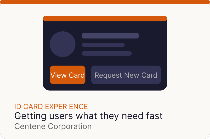 ID card experience redesign