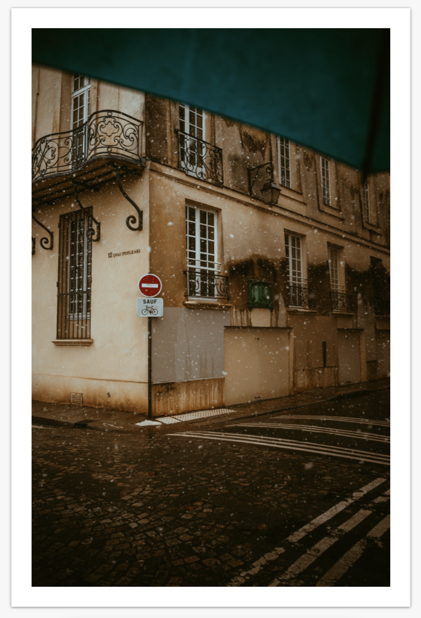 Quai d'Orléans with Umbrella (10 left)