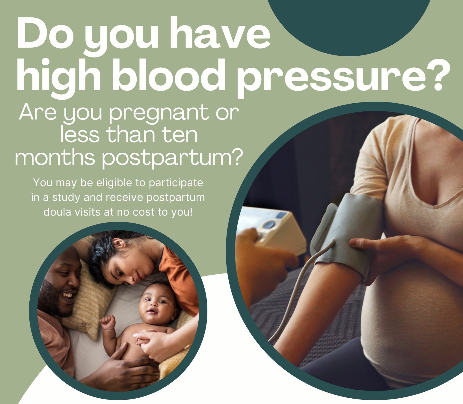Post natal study on high blood pressure needs you! - Big Birthas