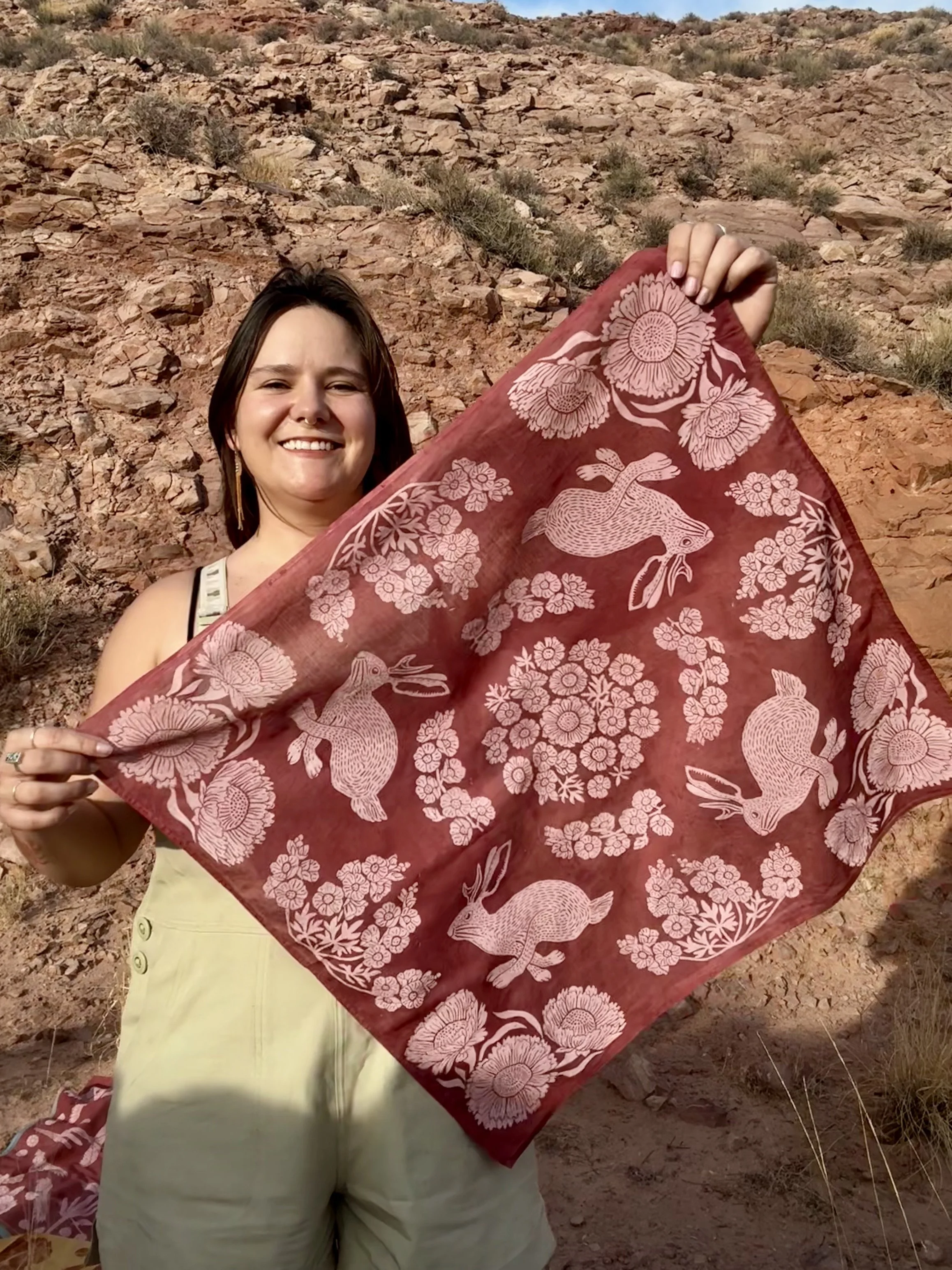 Tall Tale Block Printed Bandana