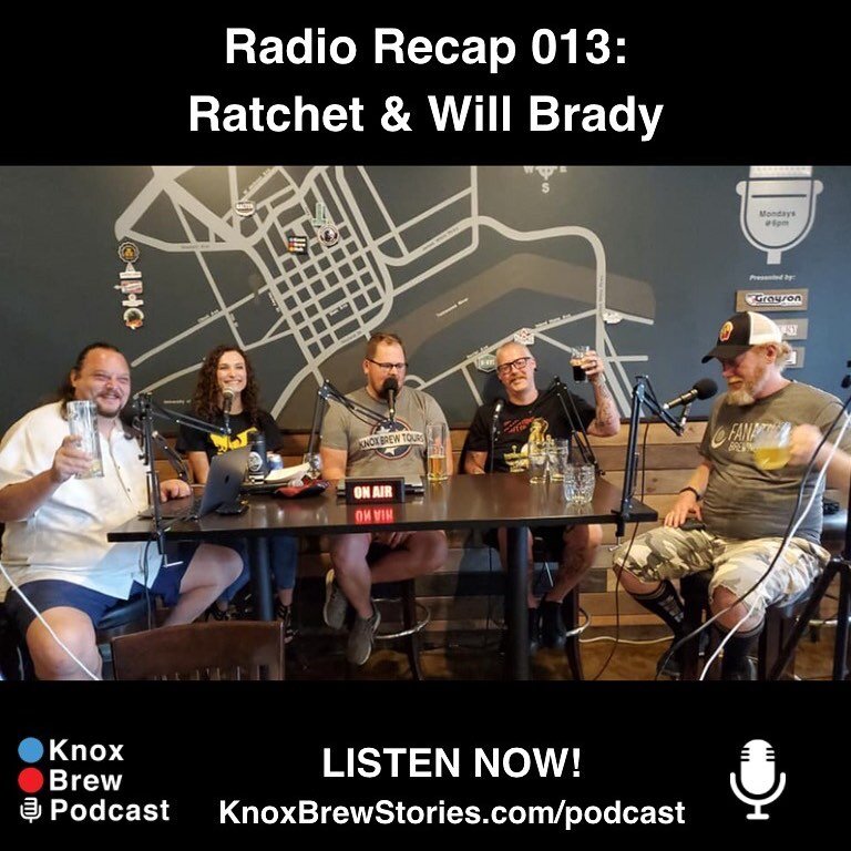 Now available wherever you get your podcast! Trust us, you don&rsquo;t want to miss this one. Huge thanks to Will &amp; Ratchet for joining us! #craftbeer #knoxbrewradio