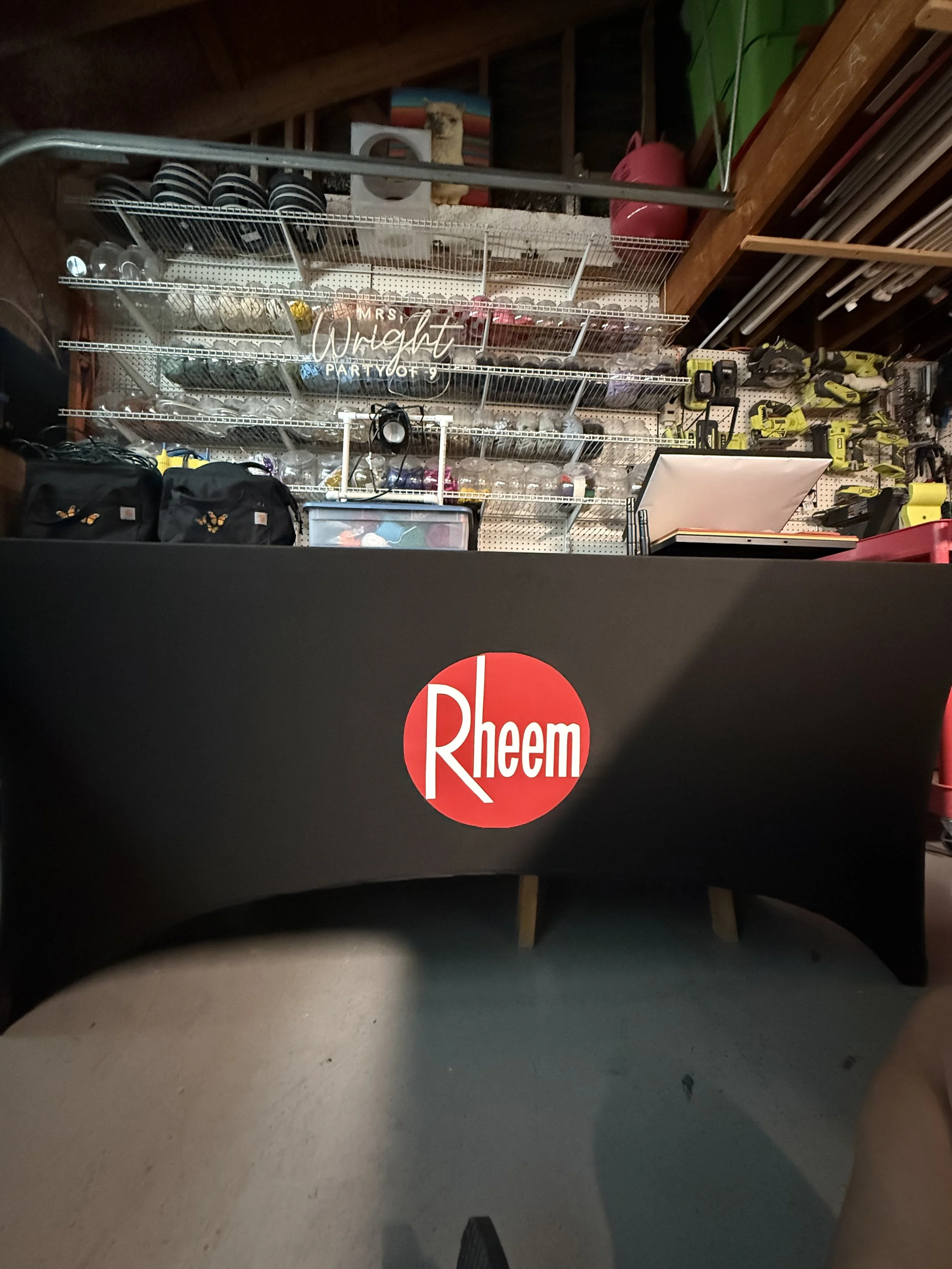 RHEEM Branded Stretchy Tablecloth