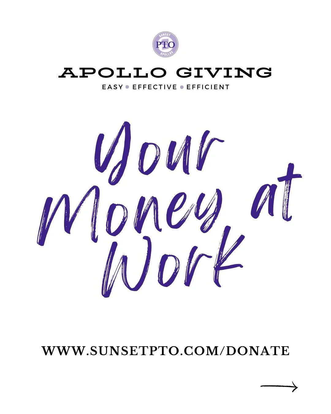 DONATIONS DIE IN DARKNESS.  We are proud to showcase where your money goes. Thanks to your generosity, Apollo Giving donors make a positive, tangible impact on Sunset EVERY.SINGLE.YEAR across all programs.

Poke through the slides to see what your mo