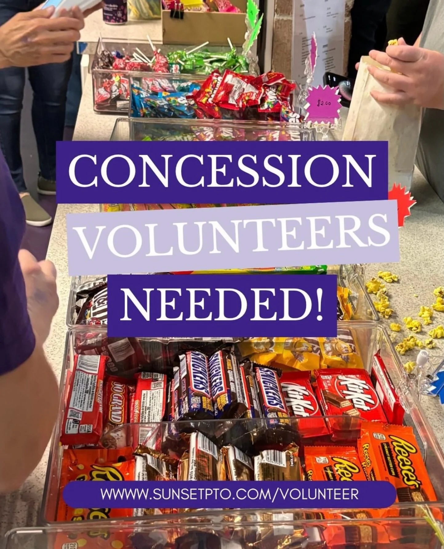Calling all heroes! We have 5 concession opportunities this week and need YOU! Volleyball &amp; Soccer &amp; Football, Oh My! Find the sign up genius link in our bio.