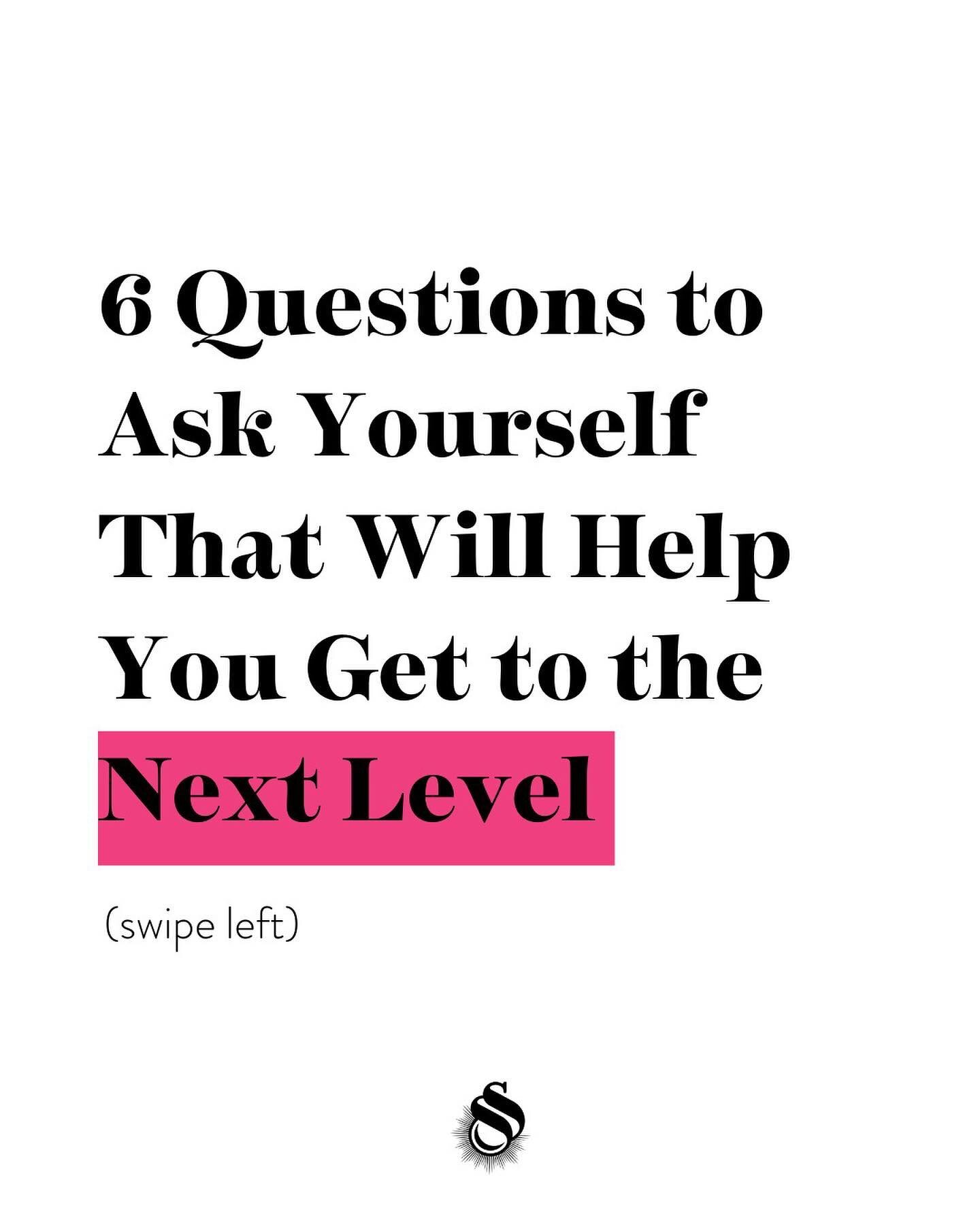6 Questions to Ask Yourself That Will Help You Get to the Next Level This Year:

1️⃣ Do I sense and trust my intuition?

2️⃣ What do I want to accomplish in my business and in my personal life?

3️⃣ How am I feeling in my business right now?

4️⃣ Whe