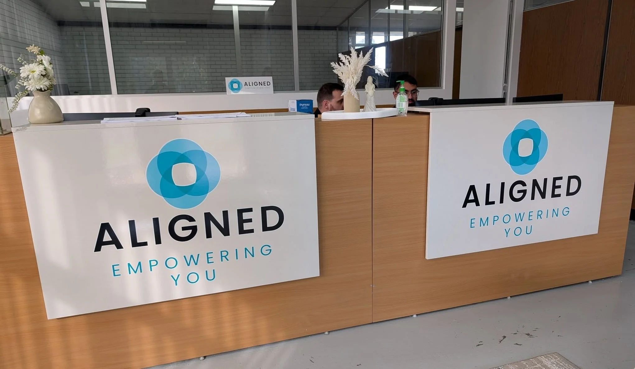 Aligned Community Centre counter signs.jpg