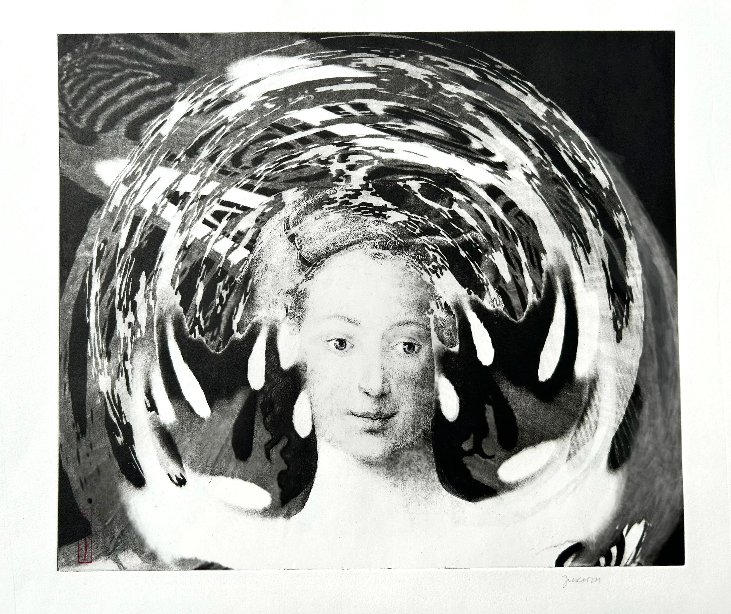 Eolas. Non toxic intaglio. 45 x 50.
