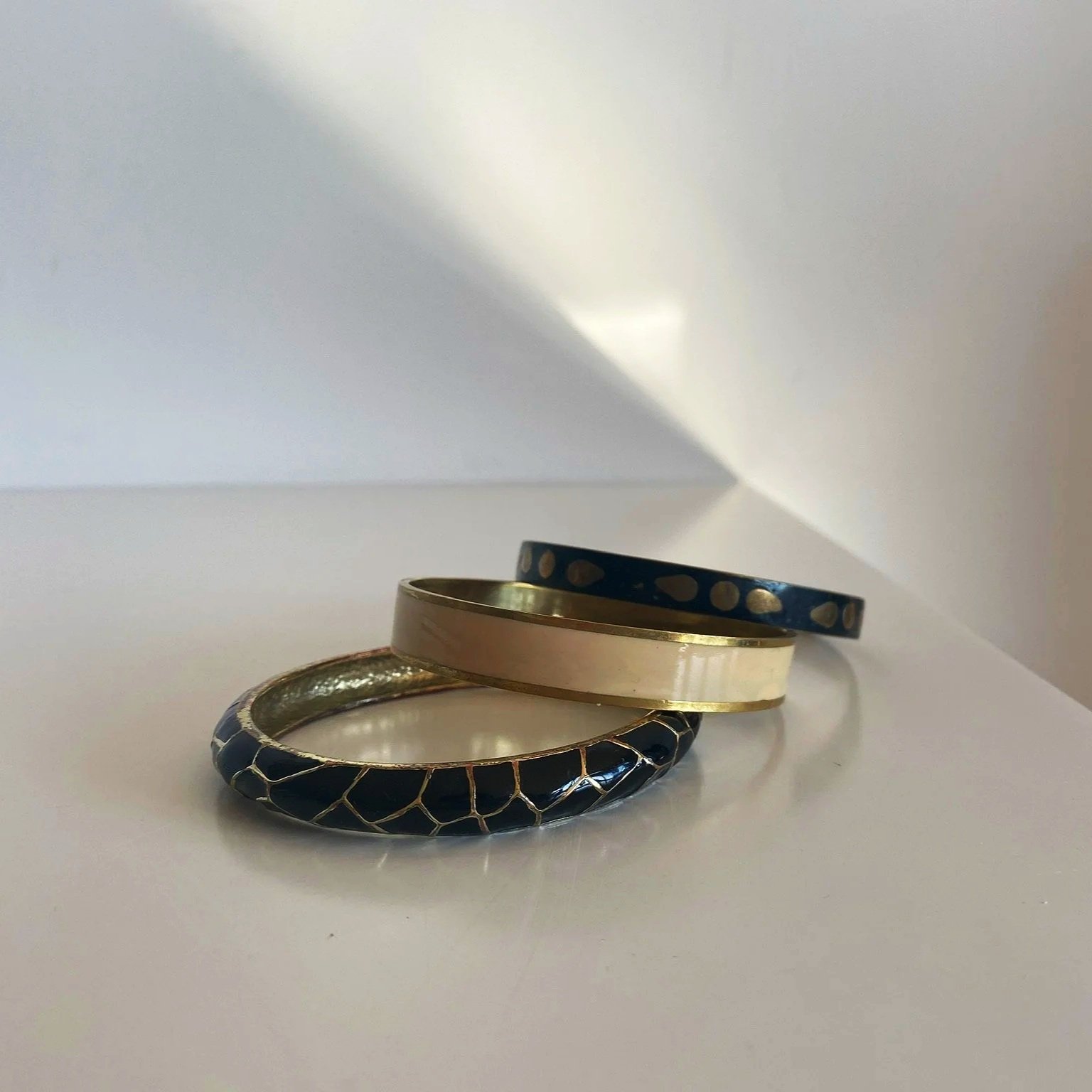 Vintage Enamel Bangles