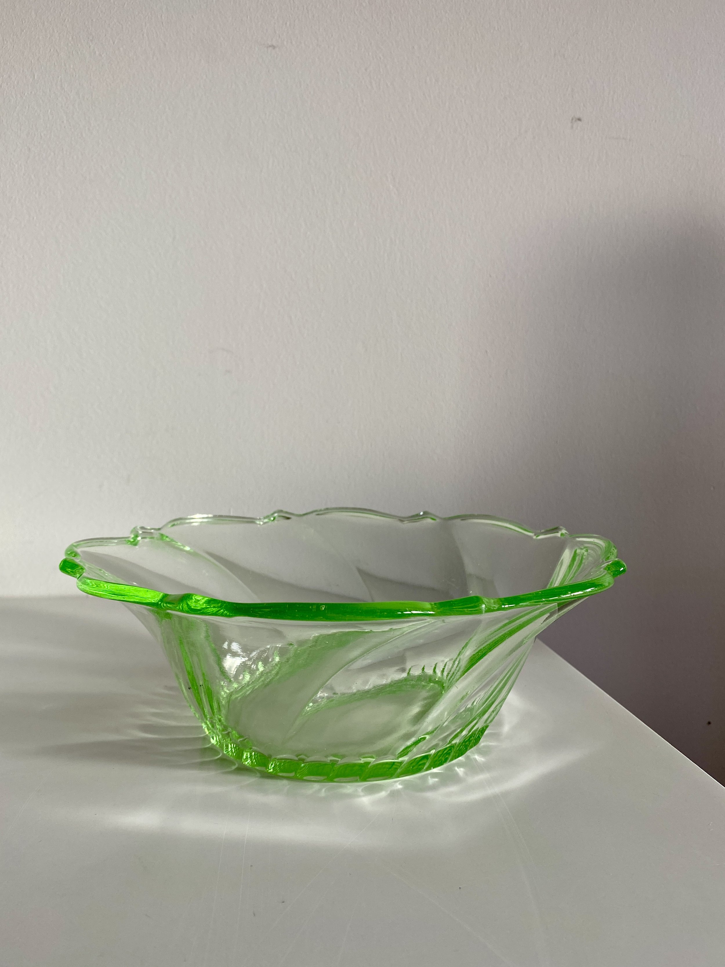 Uranium Glass Bowl