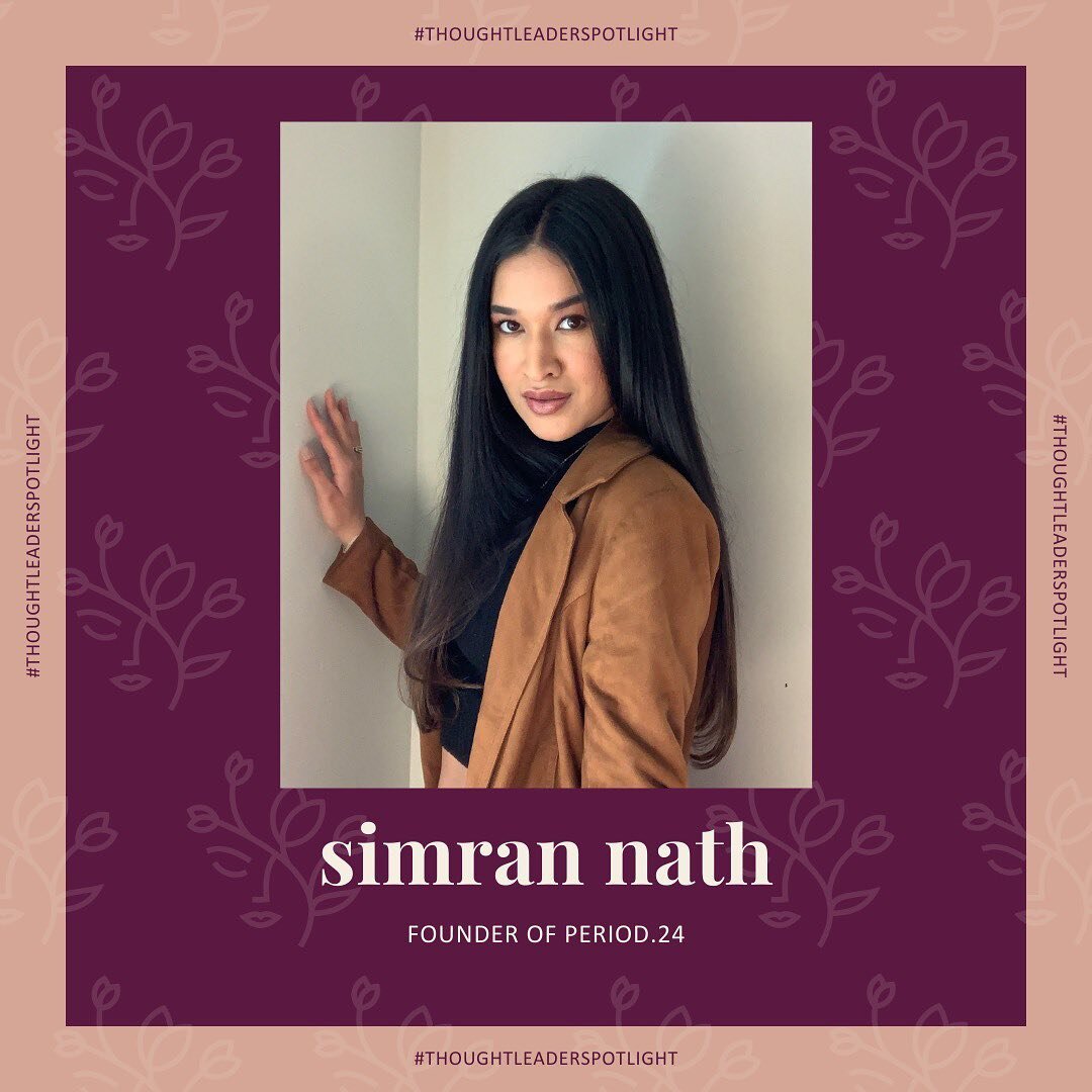 Meet ✨ Simran ✨ (she/her/hers), our newest thought leader spotlight!⁣
⁣
Simran is the founder of Period.24 &mdash; a non-profit dedicated to providing a safe space for all menstruators despite gender or sex, because as we know, not all women menstrua