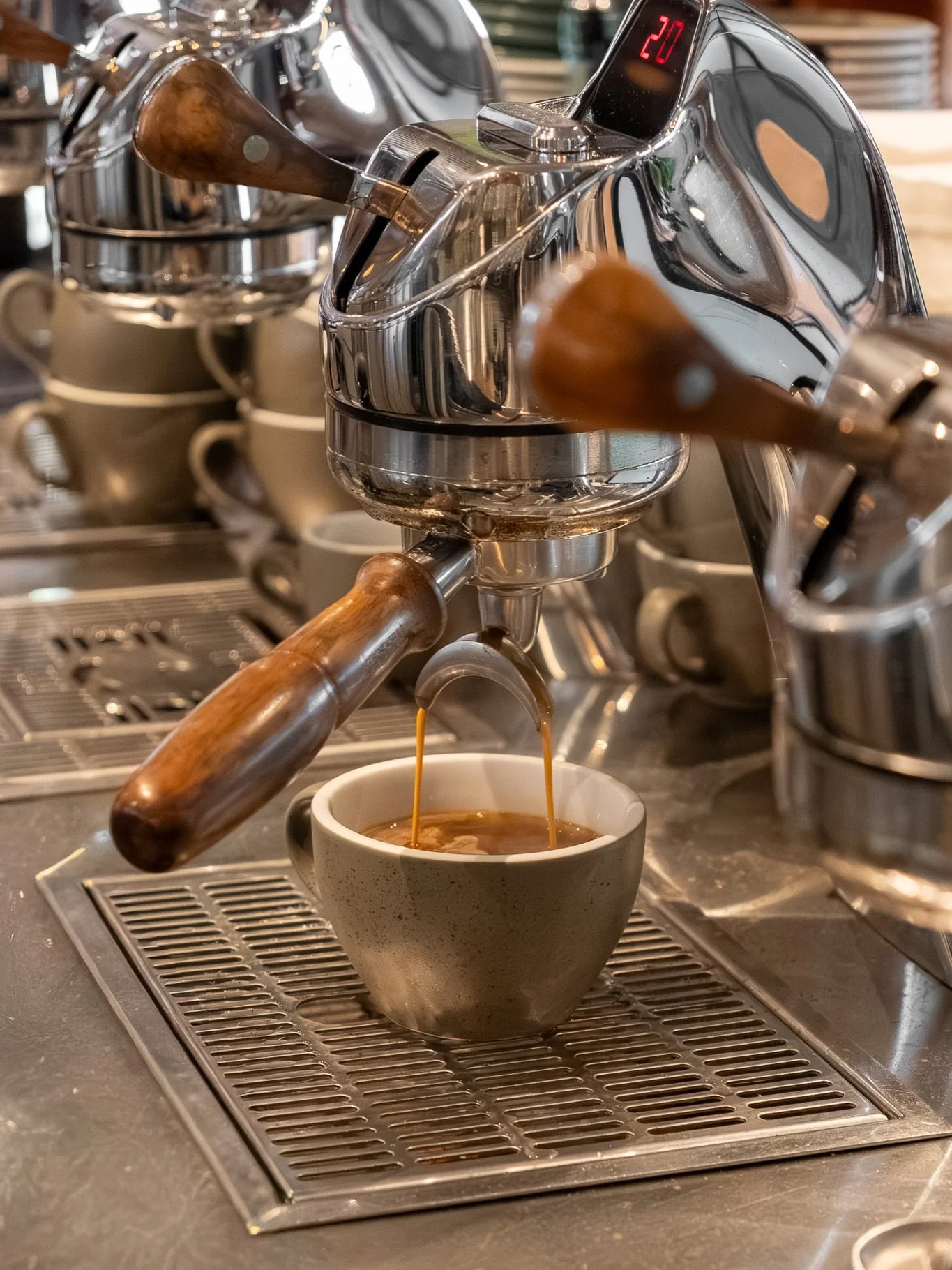 From the first press to the final pour, our baristas take their time to get each cup right.

The craft is in the small steps &mdash; the weight of the press, the texture of the milk, the steady hand that finishes the art.

#fiveoarscoffeeroasters #fo