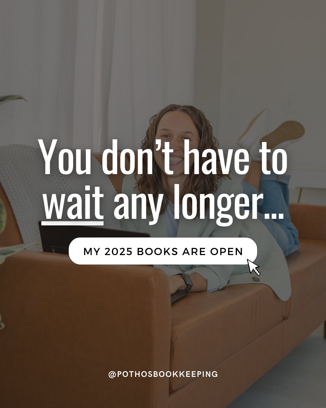 I'm OFFICIALLY accepting bookkeeping clients for 2025! ⁠
⁠
Here's how to secure one of my 3 remaining spots for January:⁠
⁠
1. Click on the link in my bio and fill out my New Client Inquiry form.⁠
⁠
2. We'll hop on a free discovery call and chat abou