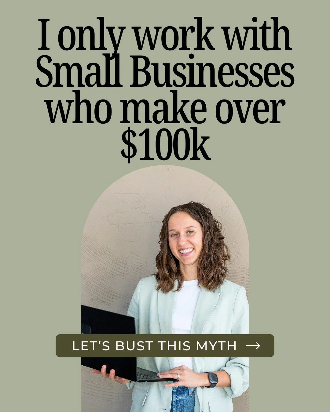 MYTH: I only work with Small Business Owners who make $100K+...

REALITY CHECK: If that were true, some of my favorite clients wouldn&rsquo;t even be here. 😜

I absolutely love helping passionate female business owners no matter where their numbers 