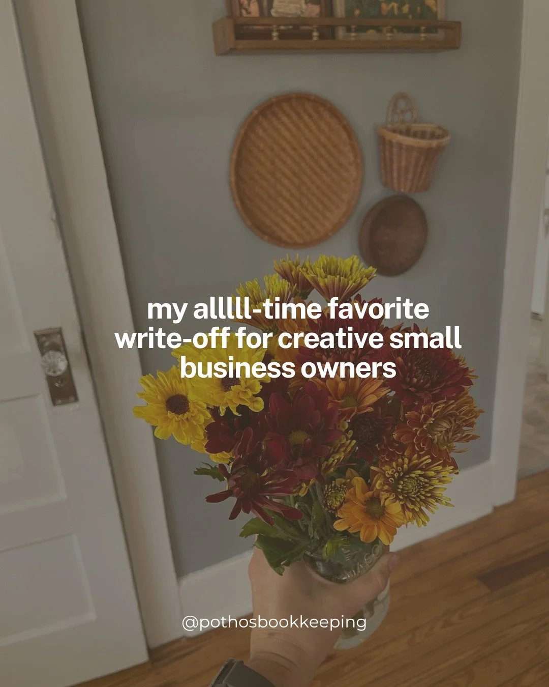 You're gonna love this one, trust me... 

Hiring ME to do your bookkeeping is a write-off!!!! 

Not only are you getting your bookkeeping done for you (win), more time back to work on your biz (win), and waaay less stress during tax season (win)...

