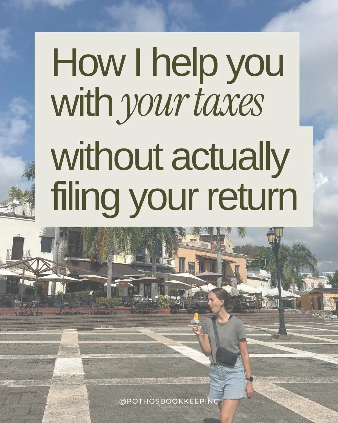 So, spoiler alert, I don't do taxes...

I actually get this question more than you'd think, so here's how I *do* help a creative business owner with your taxes (without actually filing your return):

When it comes to filing your tax return, it all st