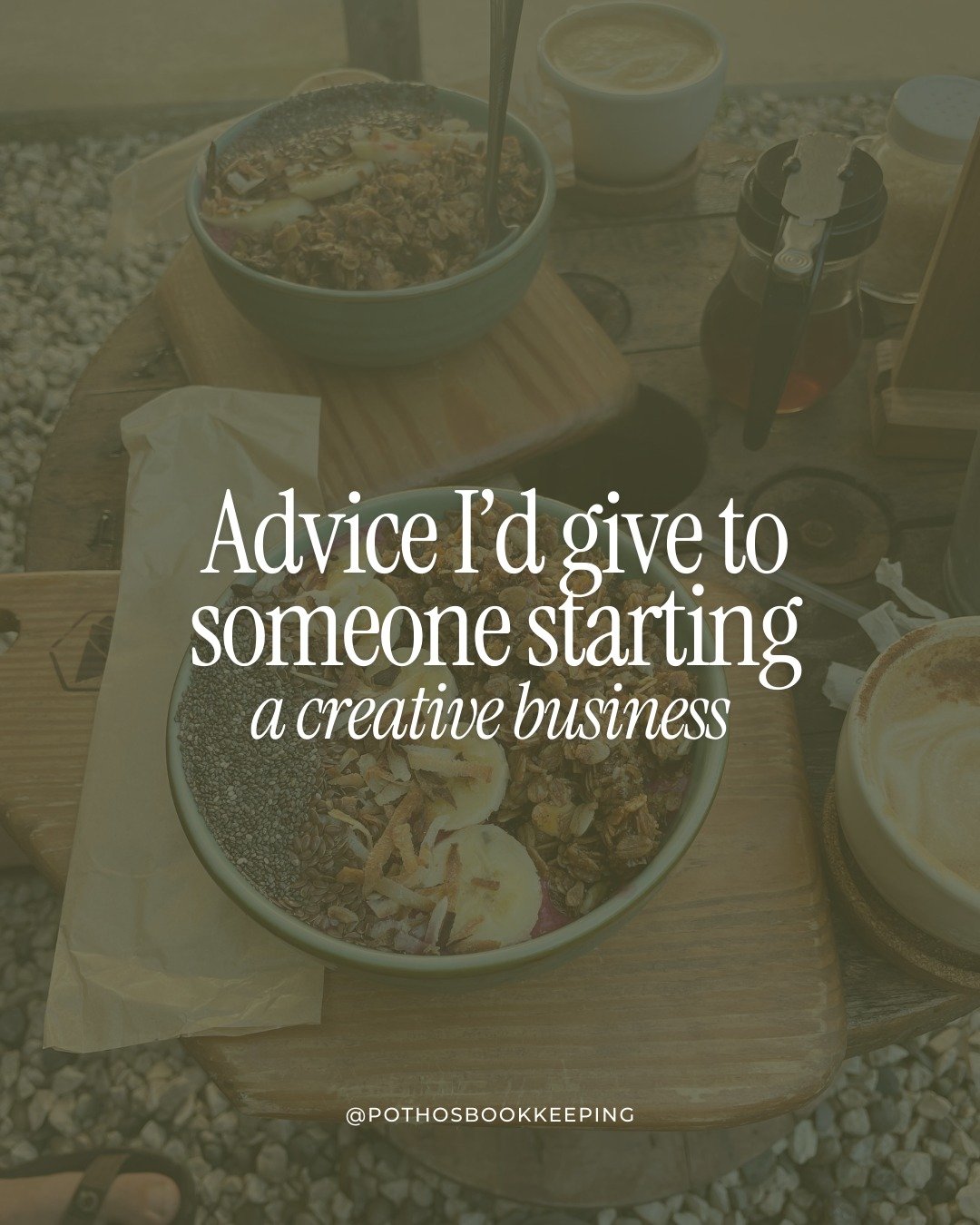 Advice I'd give to anyone starting a creative small business in 2026: &darr;

Build the foundational systems of your business like you're going to be doing 6+ figures of business tomorrow.

That means opening up a bank account specifically for your b