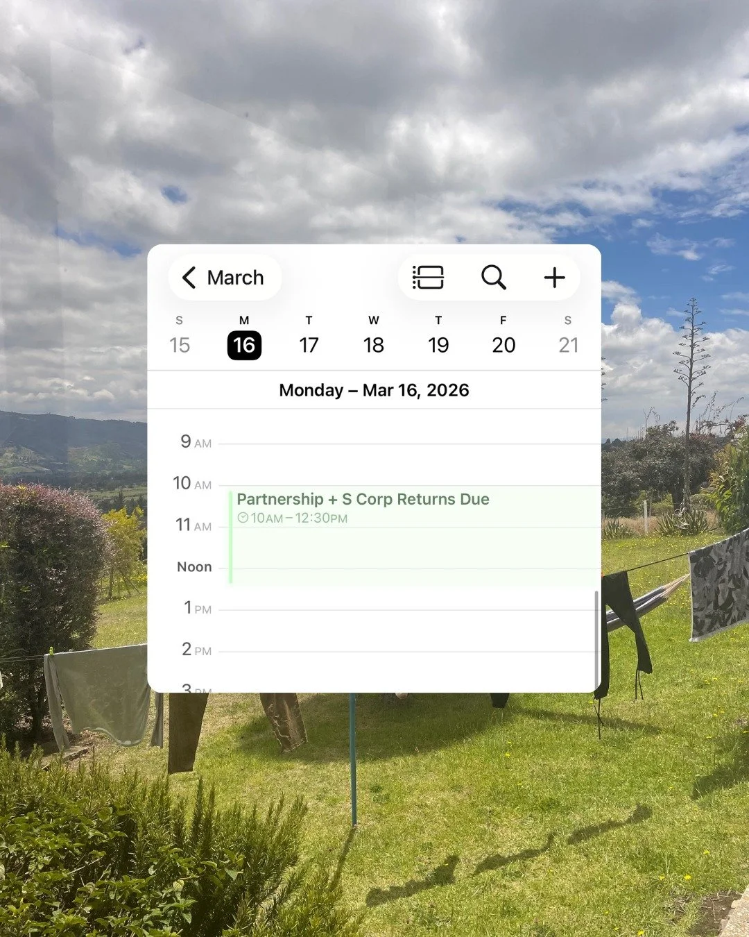 Calling all S corps + partnerships... 

Your tax returns are due on March 16th this year! 📆

Not ready to file yet? 

That's okay, filing an extension is totally normal, super easy, and buys you that extra time you need to get your life together. 


