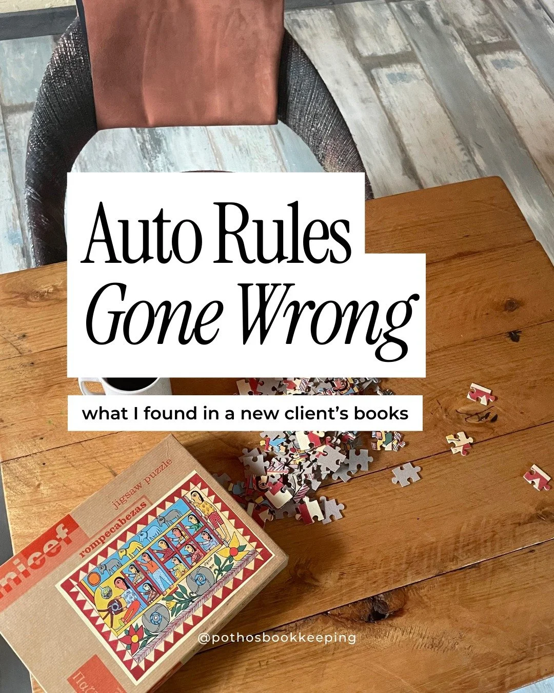 Last month, I hopped on a discovery call with a new Creative client who let me know their books were pretty much fully automated.

Which sounds amazing... in theory. 

In practice, for a creative who was operating their business out of their personal