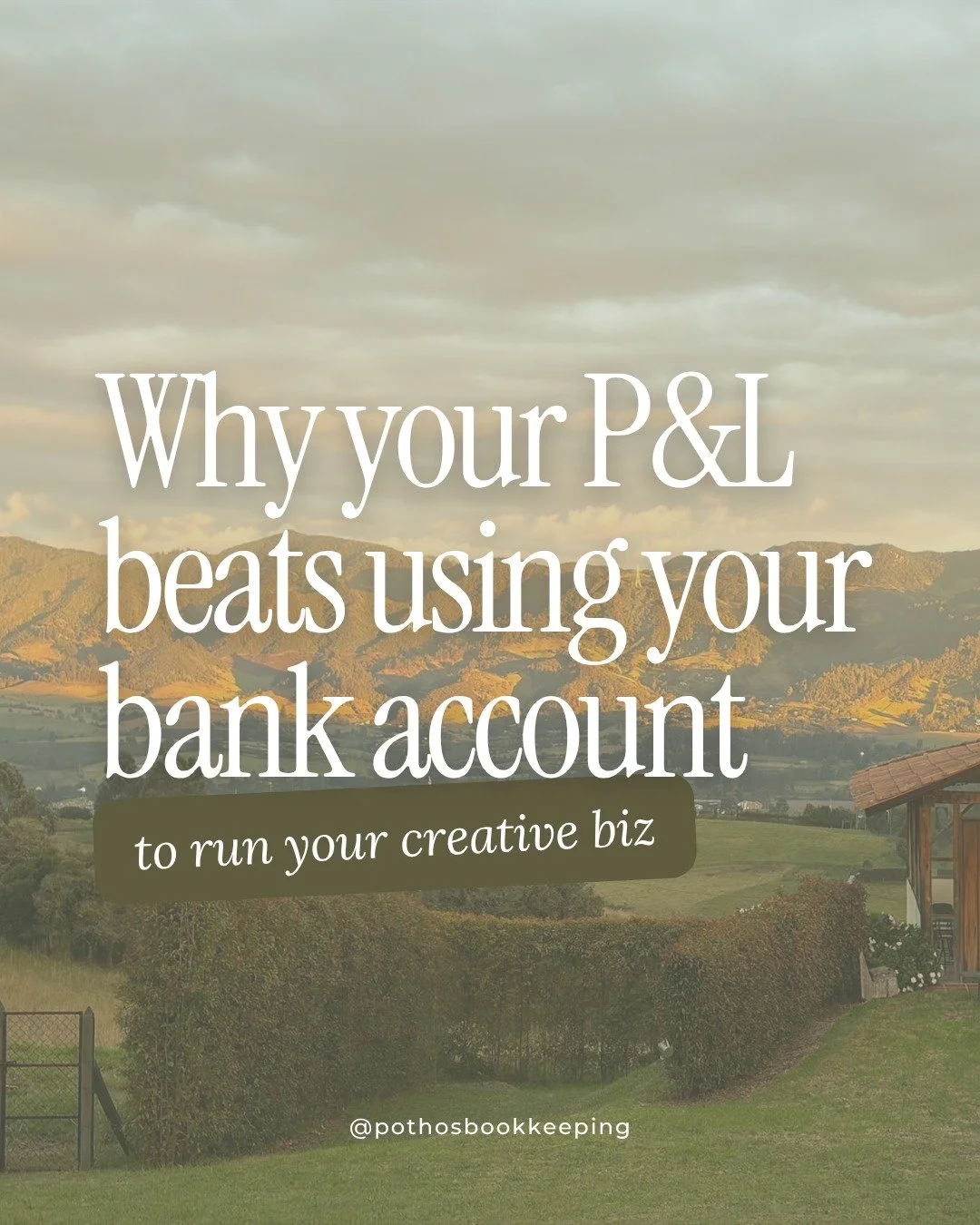 Your bank account is GREAT at doing one thing: showing exactly how much money your creative business has at this point in time. 💰

But your P&amp;L helps answer the hard-hitting questions, like:

"Is this business actually profitable?"

&q
