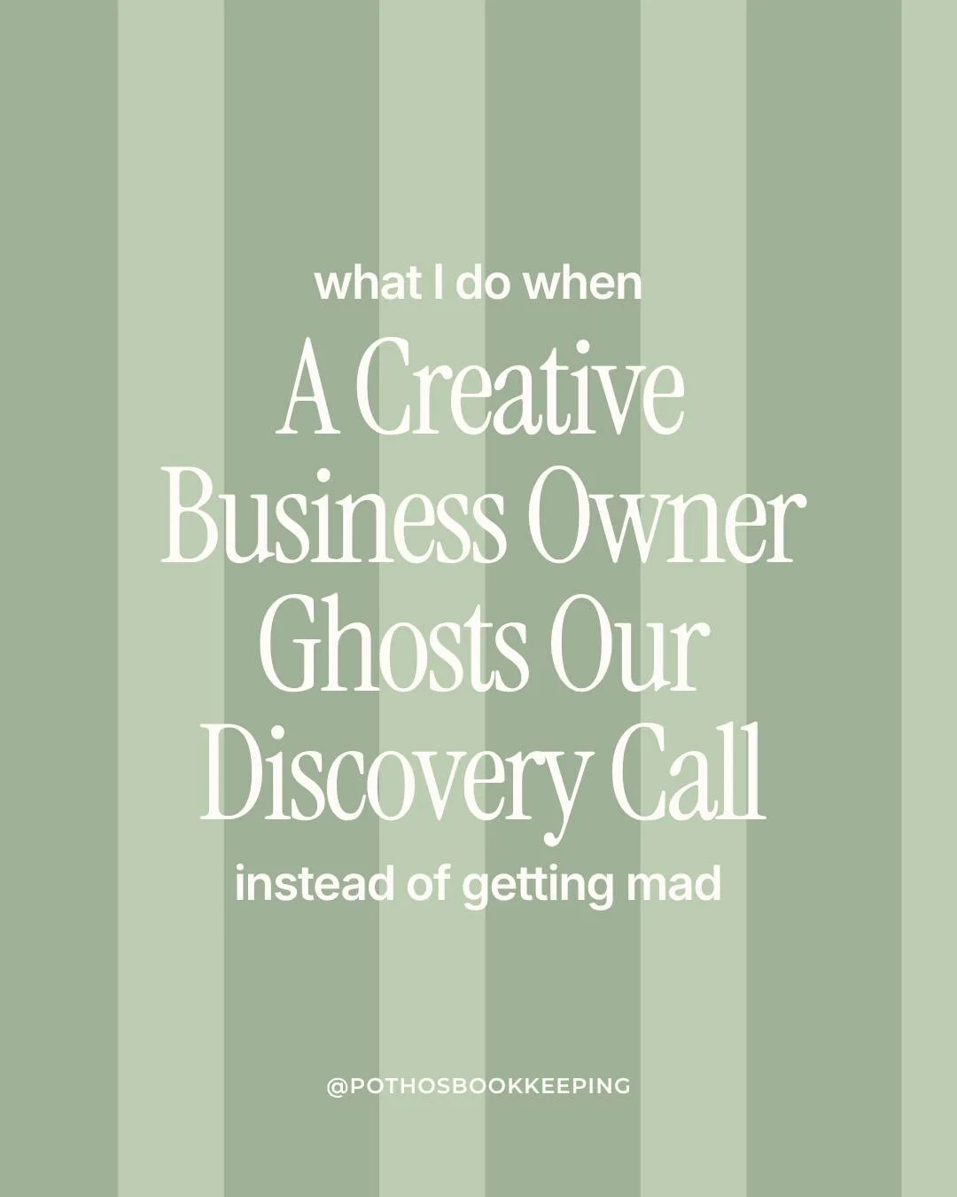 Every week, one thing I do is jump on discovery calls with new business owners to learn about their businesses and share how I can help them with their bookkeeping.

Normally, these are a highlight of my week!! ✨

I love meeting new creatives and see