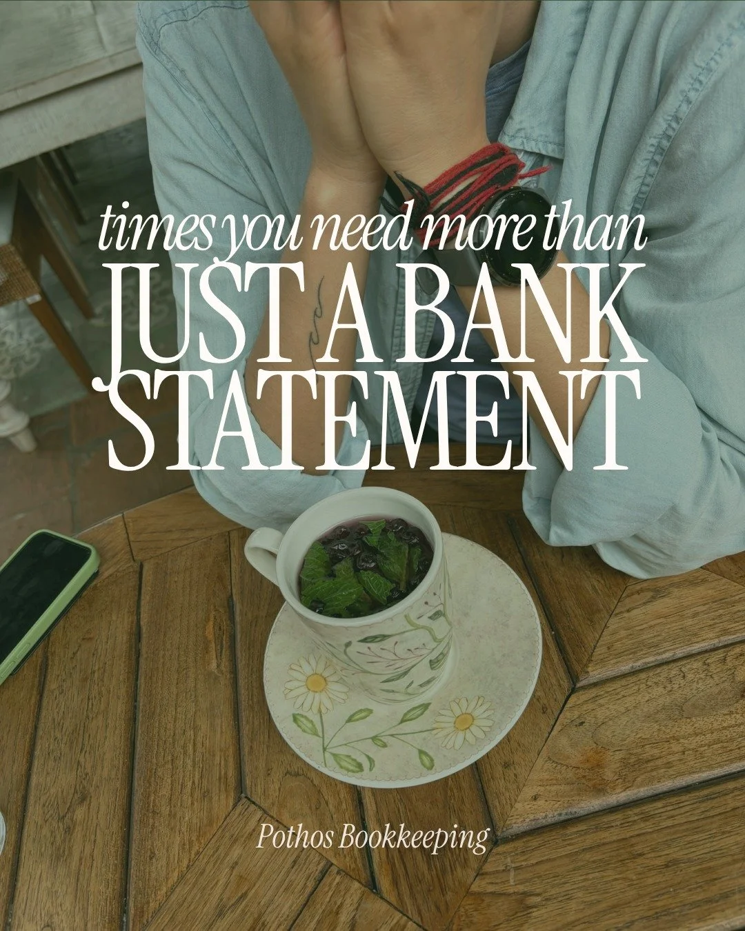 Don't get me wrong, a bank statement is a great start!

But all it really proves is that you spent money... it doesn't tell anyone what you spent that money for or if it truly was a business expense.

The IRS (and me, tbh) usually needs a little more