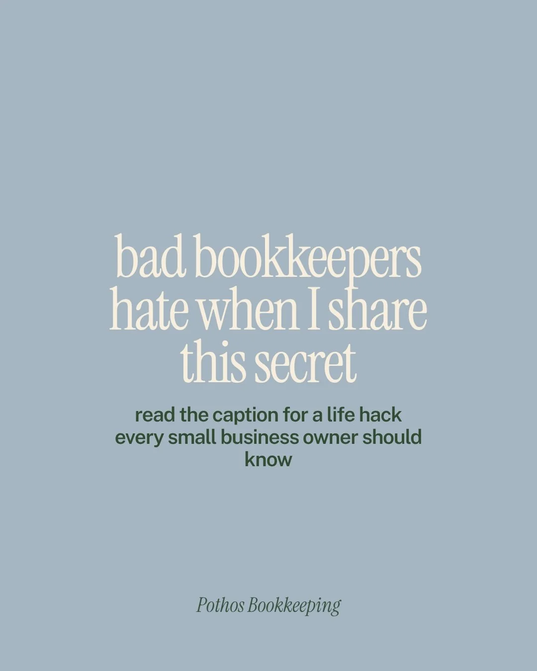 Bad bookkeepers don't want you to know this one trick! 🤫

You can click a little button in your bookkeeping software and do your own independent verification of whether your bookkeeper is ~actually~ doing what you hired them to do.

It's called a re