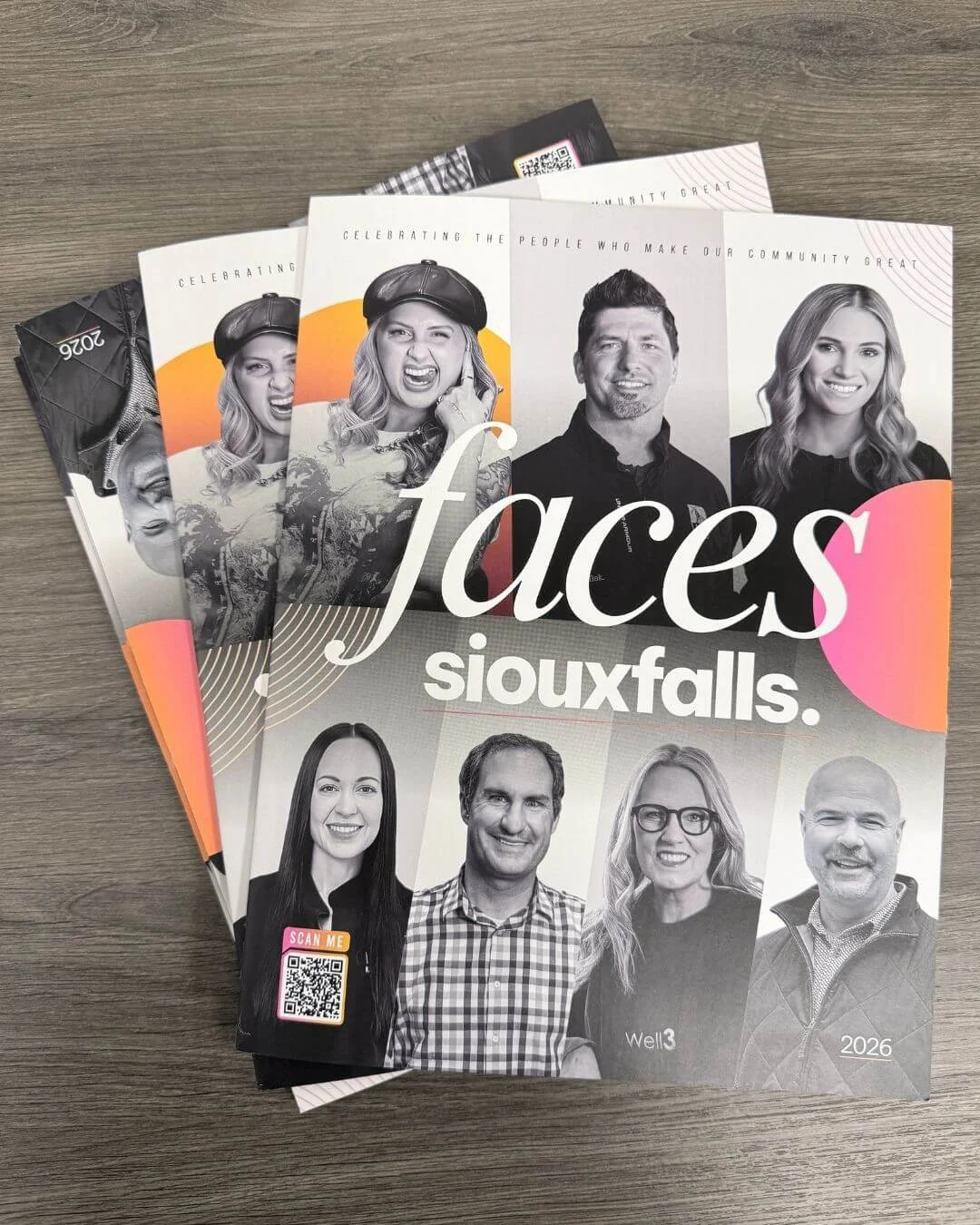 Faces of Sioux Falls magazine of 2026 cover - participation of Pete Kleinjan at Tiger29