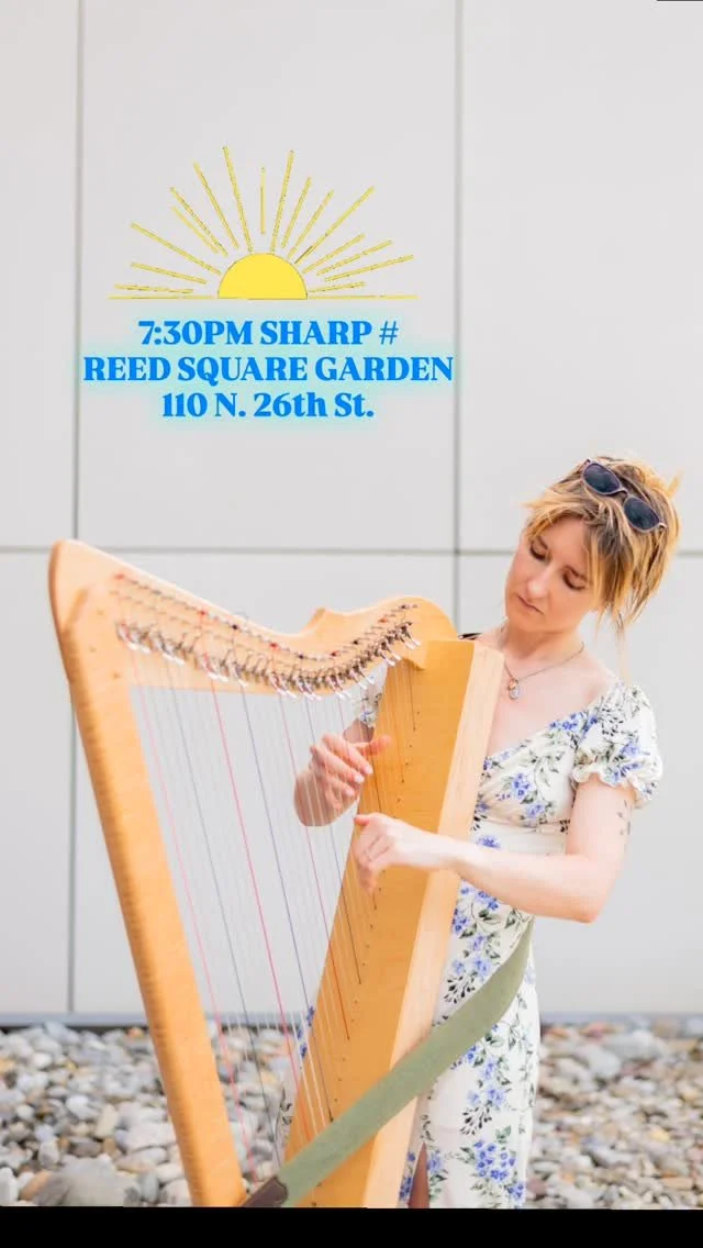 Playing a super cozy sunset show tonight in Church Hill! Come round and catch some stripped down, half-improvised reworks of my songs 🌇
#harpist #rvamusic #richmondva #songwriter