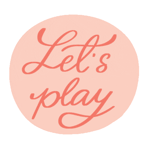 animated image of the words "Let's Play" in cursive