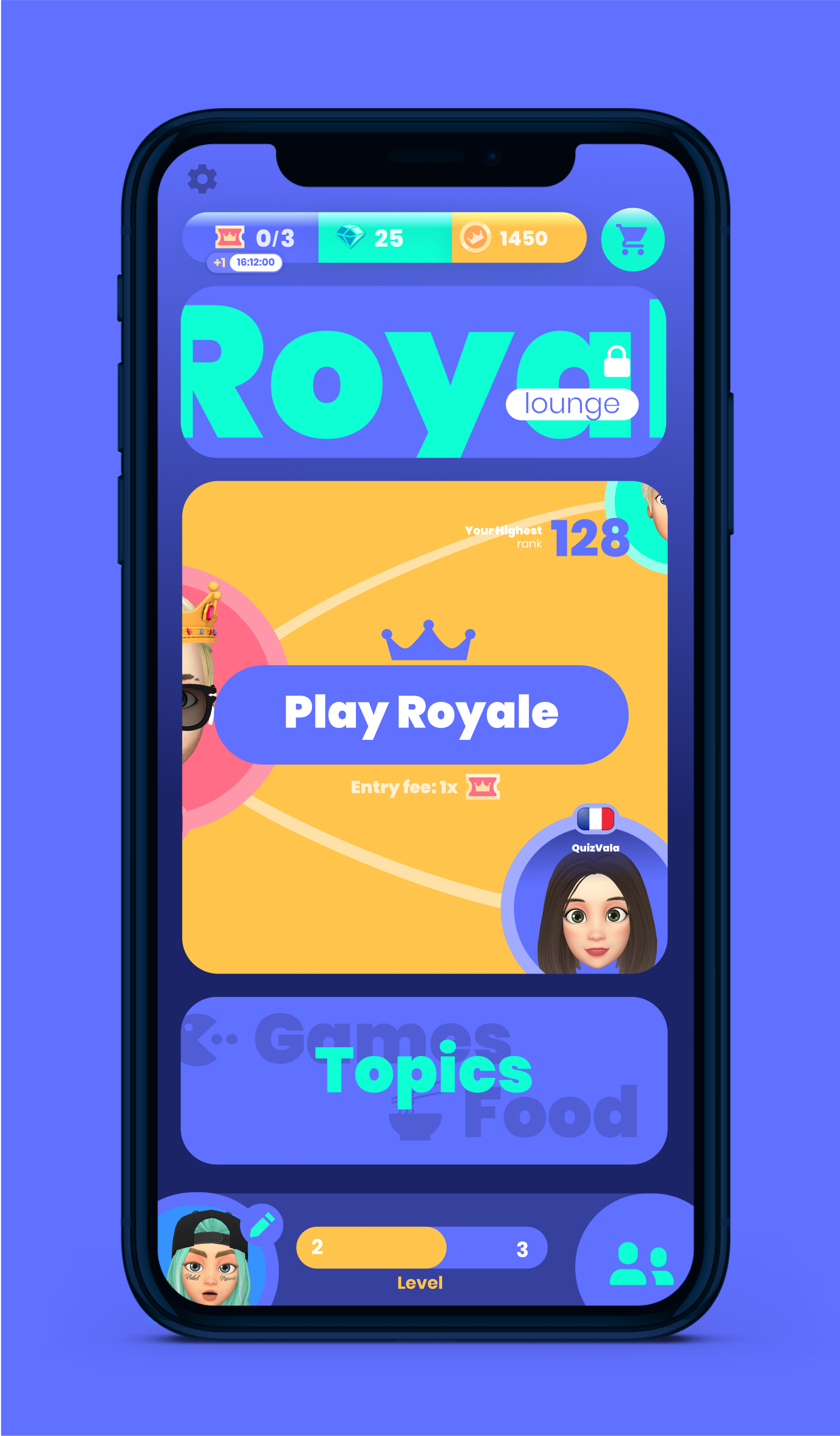 First version of the homescreen