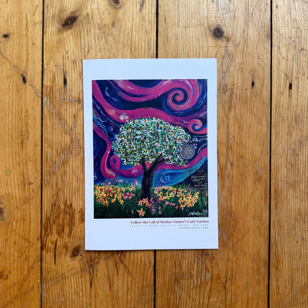 A5 Art Card | Mother Natures Lady Garden by Erin Kirtley