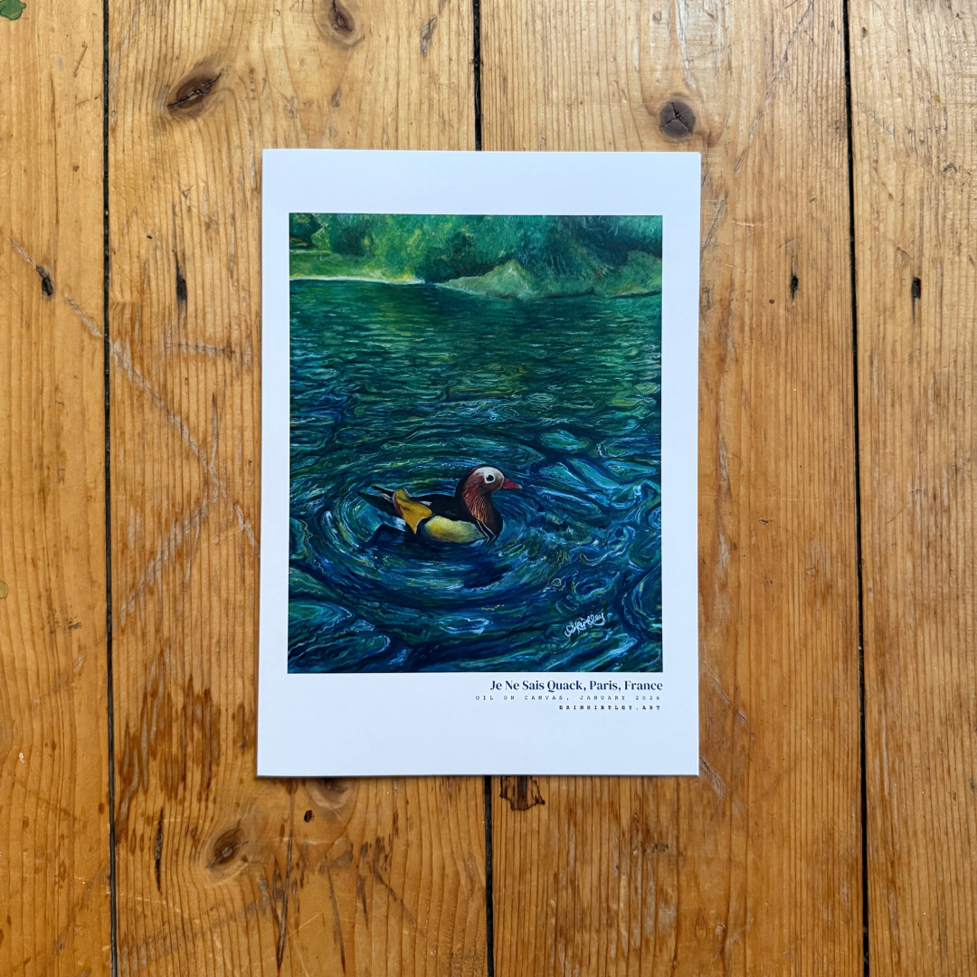 A5 Art Card | Je Ne Sais Quack by Erin Kirtley
