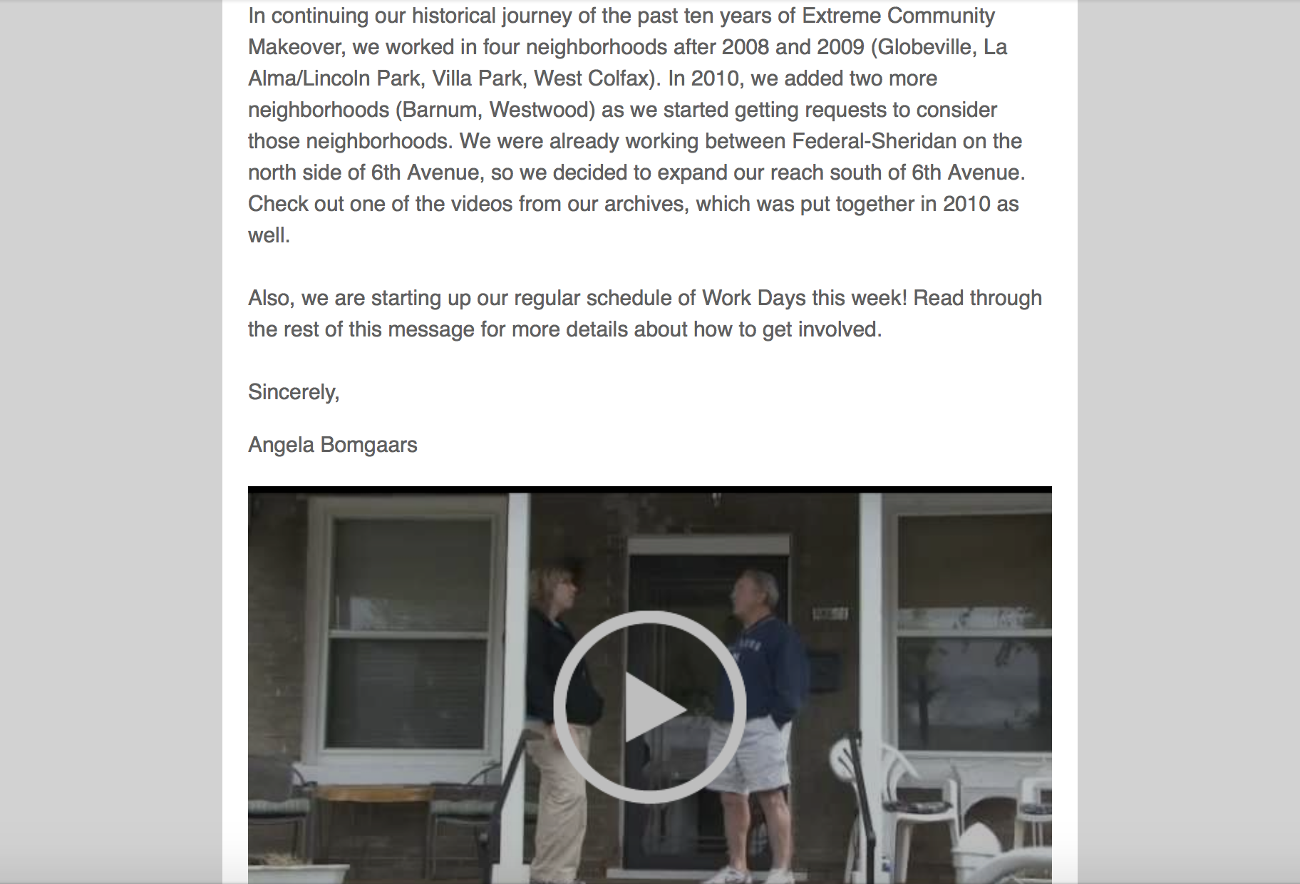 April Extreme Endeavors: More Neighborhoods in 2010