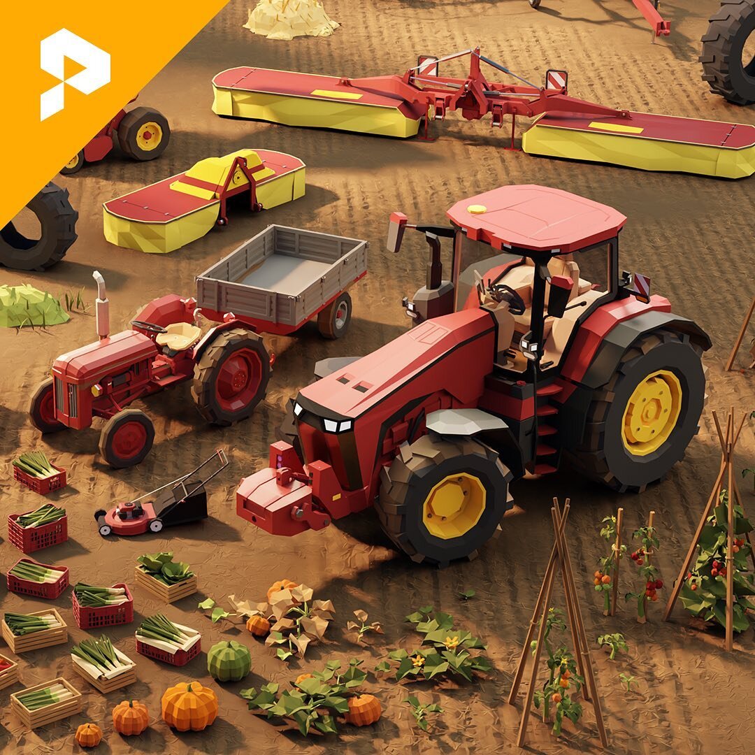 We're excited to announce the Poly Universal Pack: Farming update! This update introduces a range of new models and textures to help you build your dream farm: u3d.as/2M0K 🚜

#gamedev #indiegamedev #farming #lowpoly #polygon #unity3d #blender3d #ass