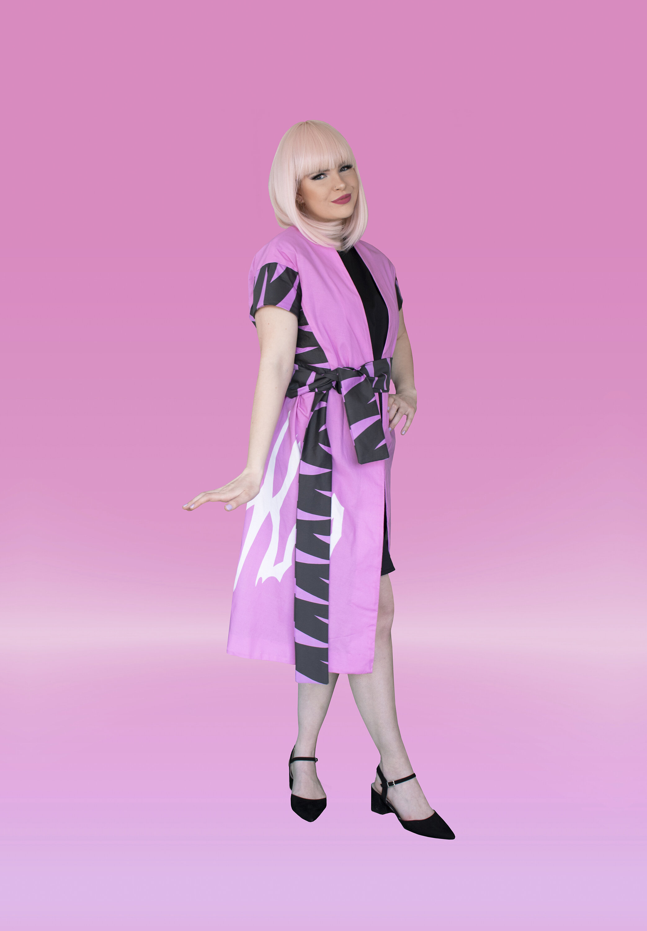 Love Armor by Nicole Melnicky, 20 x 12", Garment Constructed from Digital Graphic on Cotton Sateen, 2021.