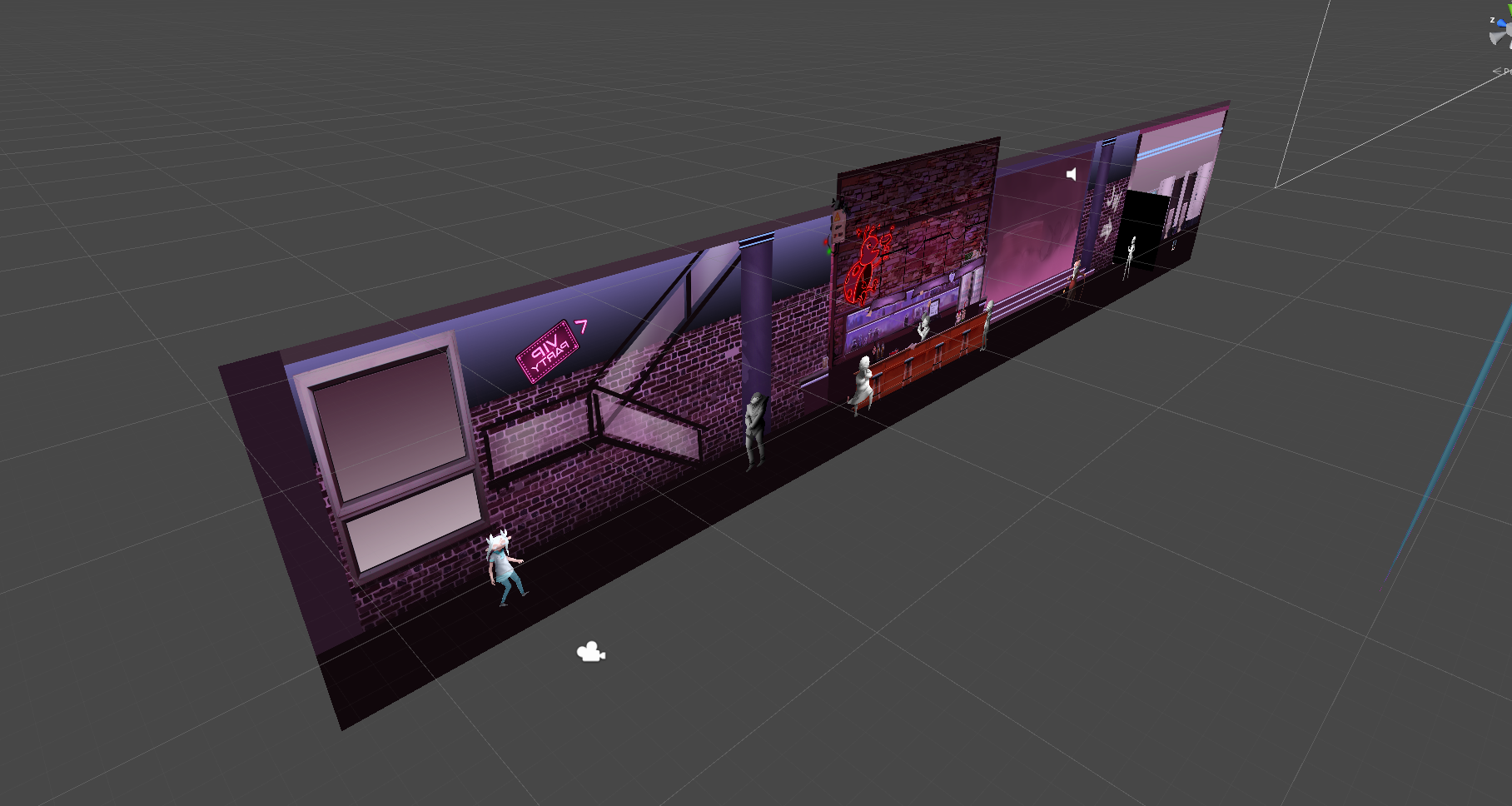 Blockout of the main level in the game.