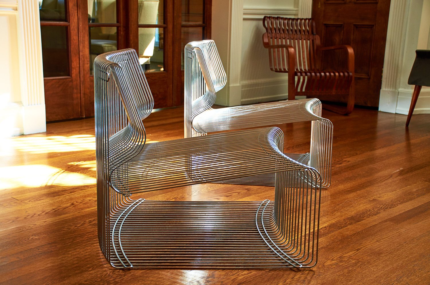 Verner Panton for Fritz Hansen Pair of Pantonova Chairs — The 