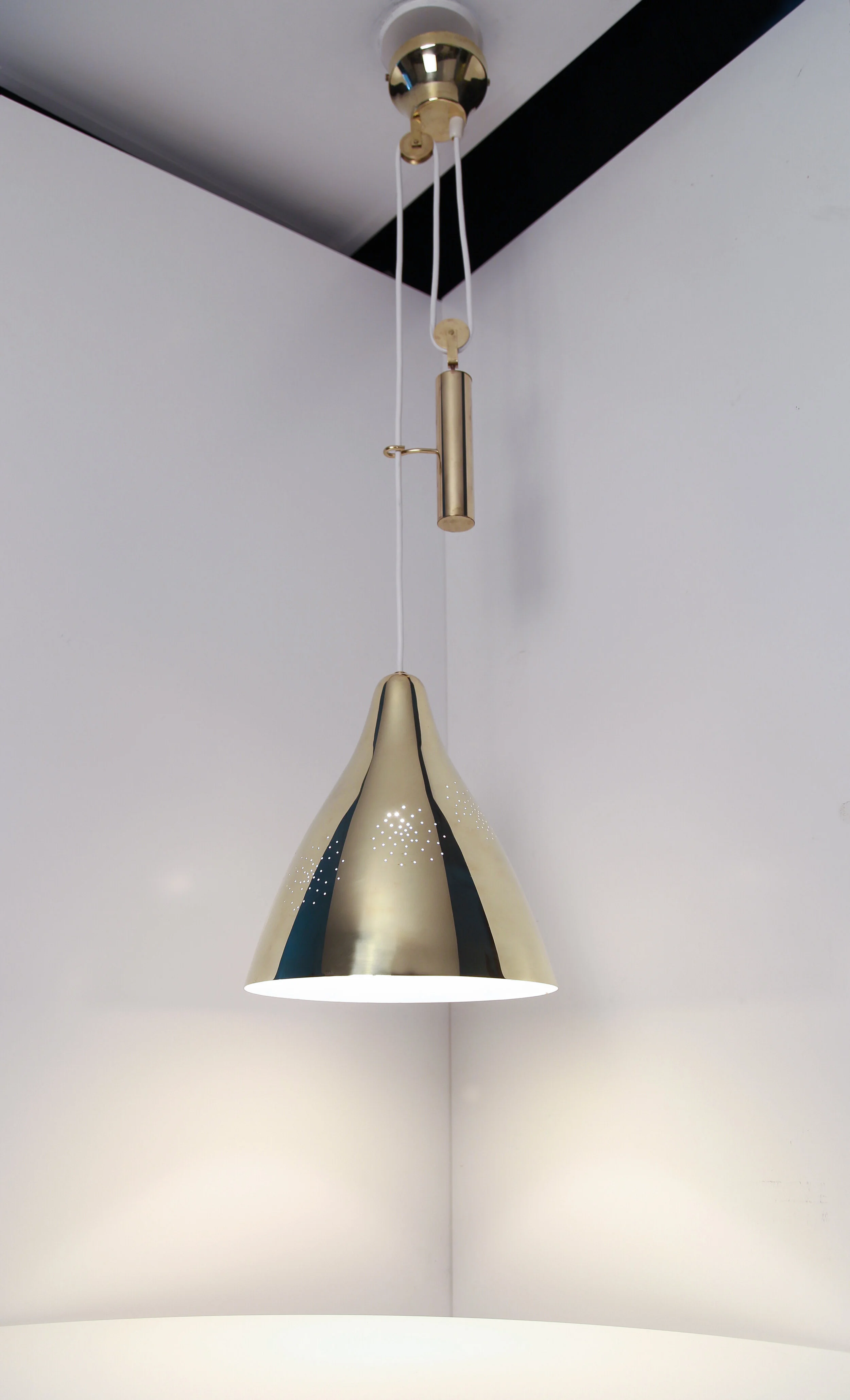 Lisa Johansson Pape Brass Counter Balance Ceiling Lamp